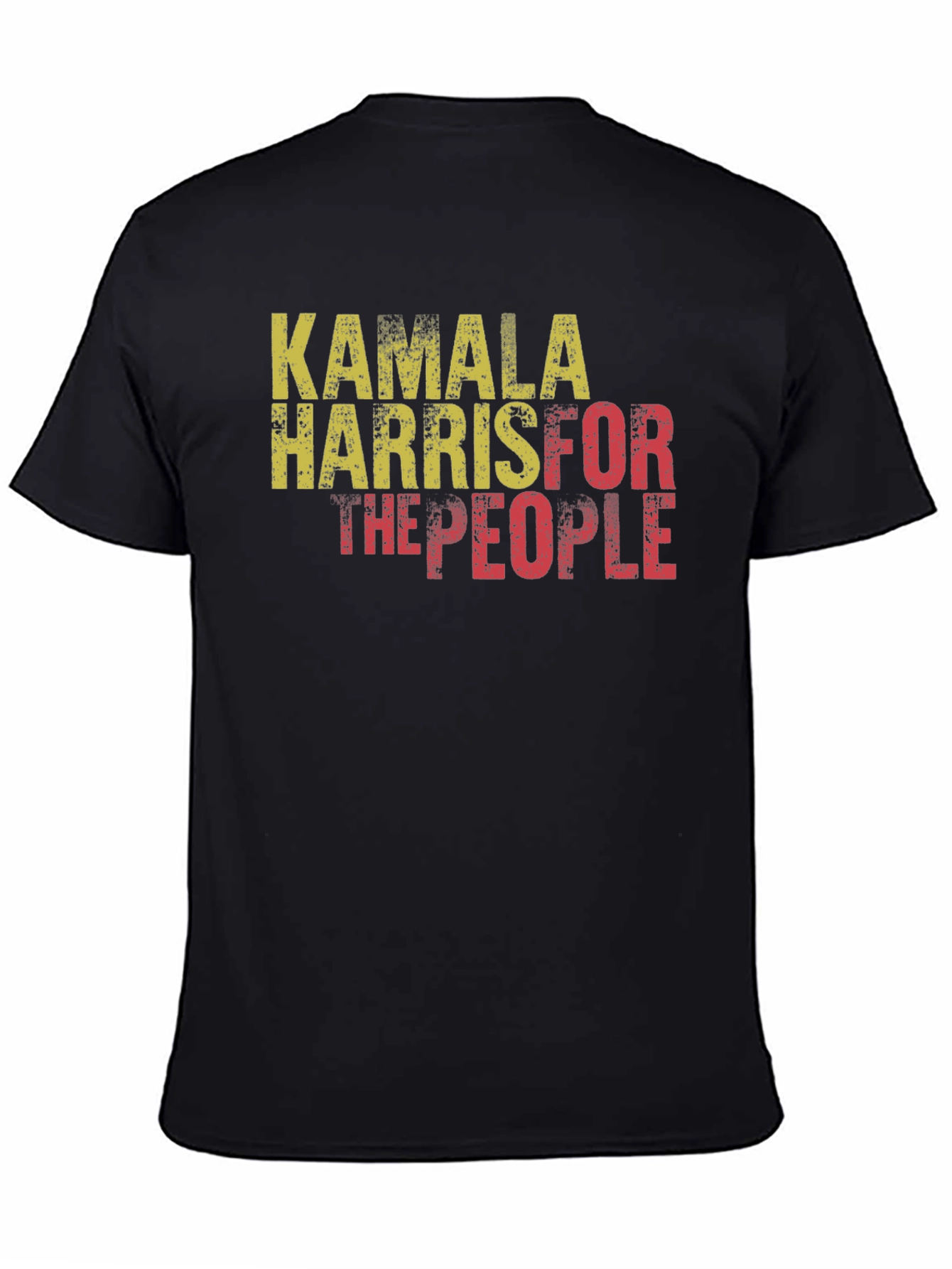 Black Kamala Harris For The People Black T-Shirt view 4