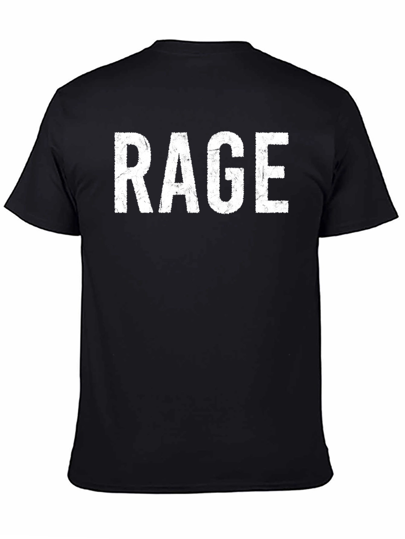 Black Rage Graphic Tee - Bold Statement T-Shirt view 4