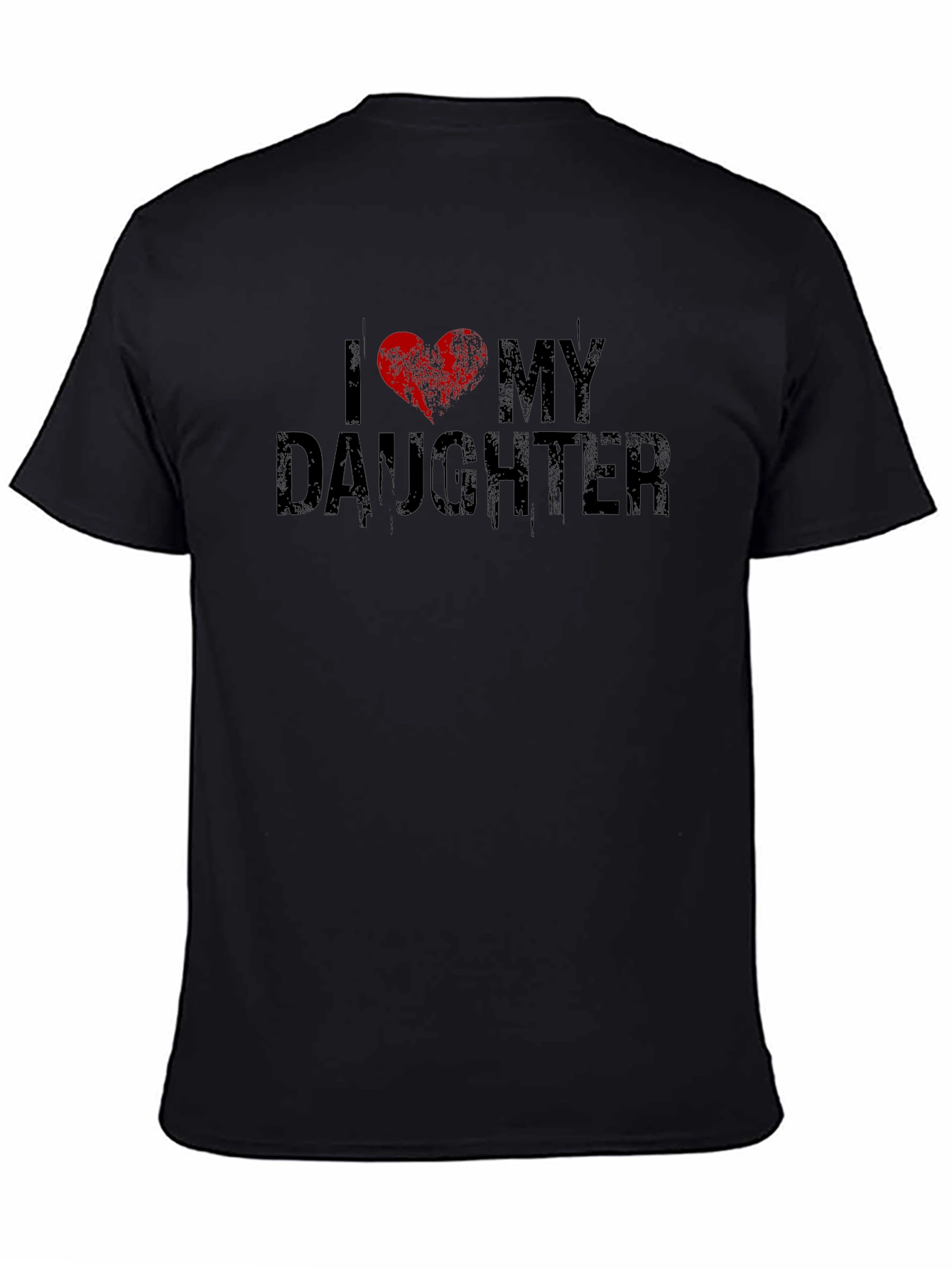 Black I Heart My Daughter Graphic Tee view 4
