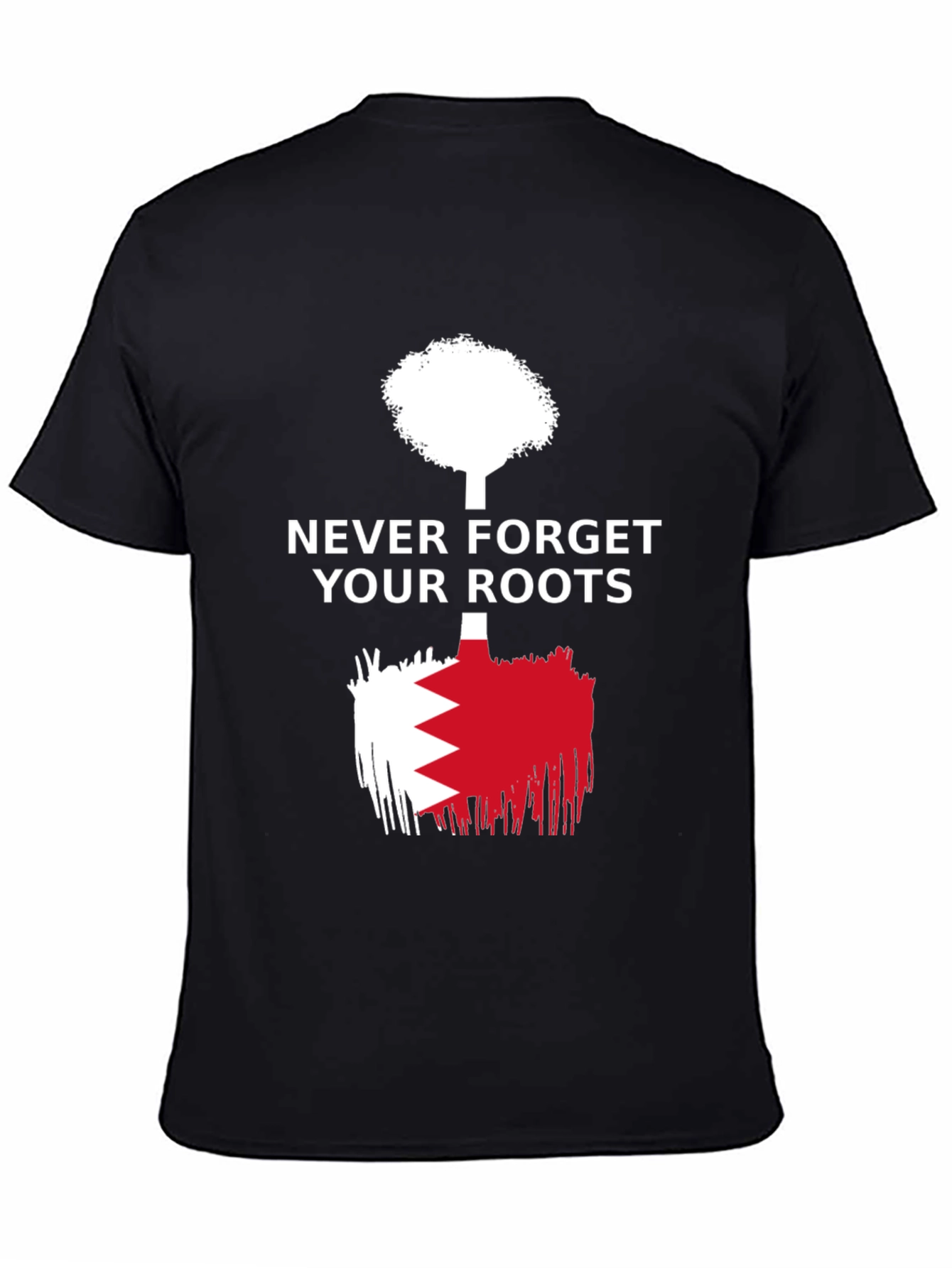 Black Never Forget Roots Graphic T-Shirt view 4
