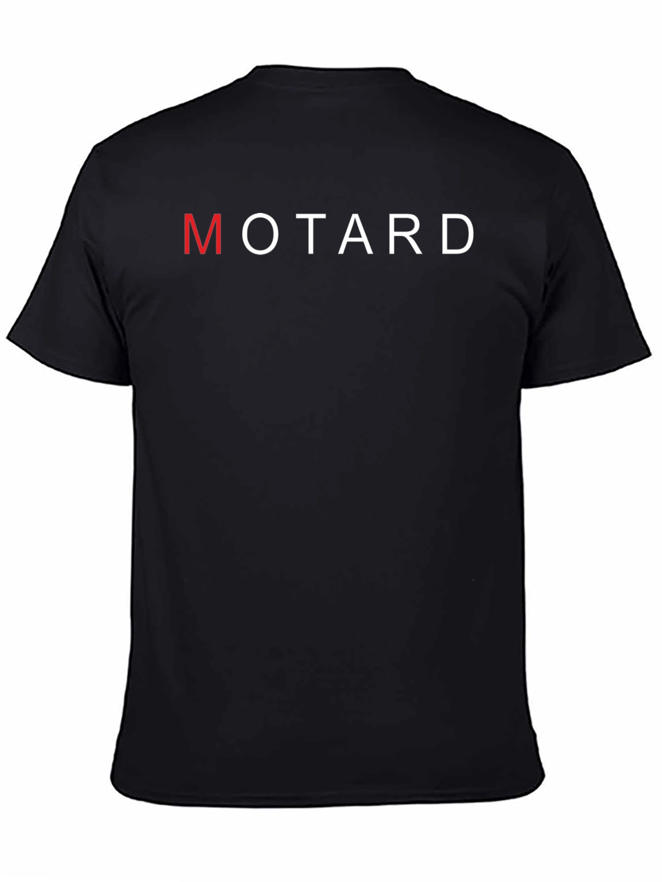 Black Motard Graphic Tee - Stylish Black Cotton T-Shirt view 4