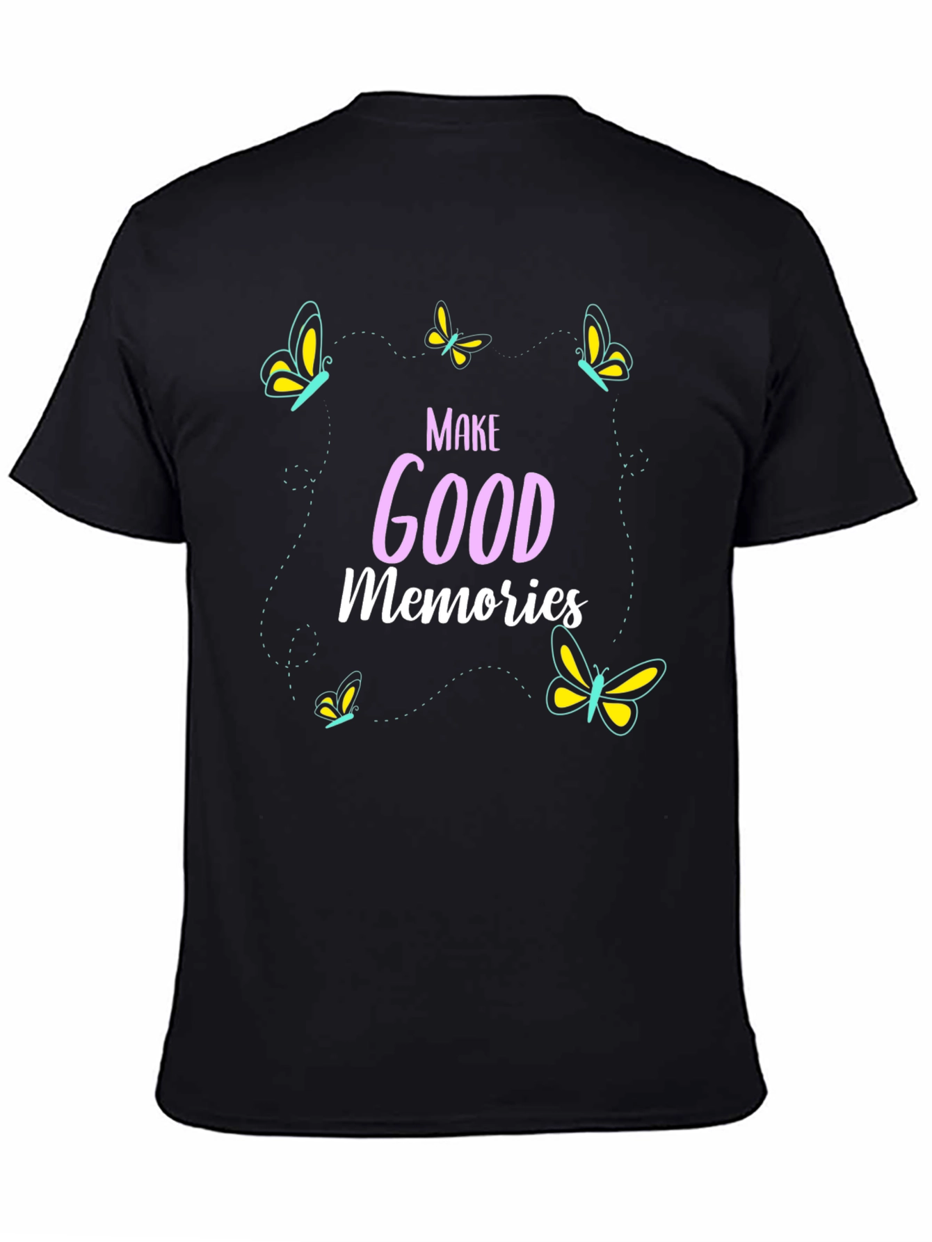 Black Make Good Memories Graphic Tee view 4