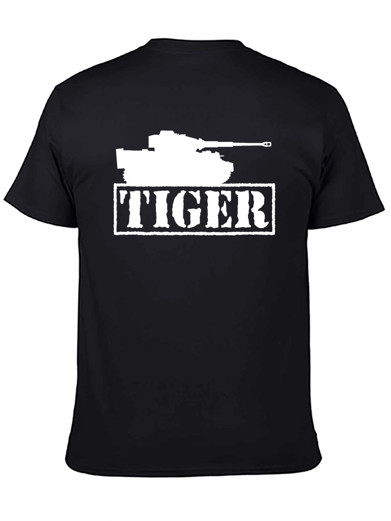 Black Tiger Tank T-Shirt - Military Vehicle Tee view 4