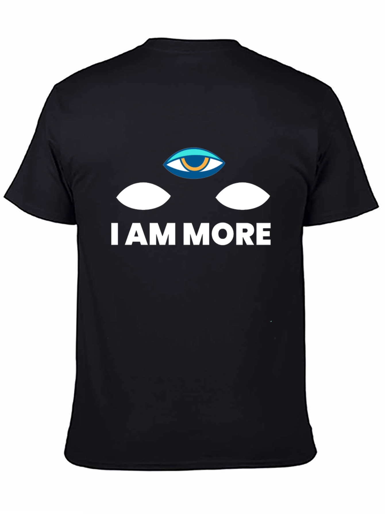 Black I AM MORE Graphic T-Shirt - Black Crew Neck view 4