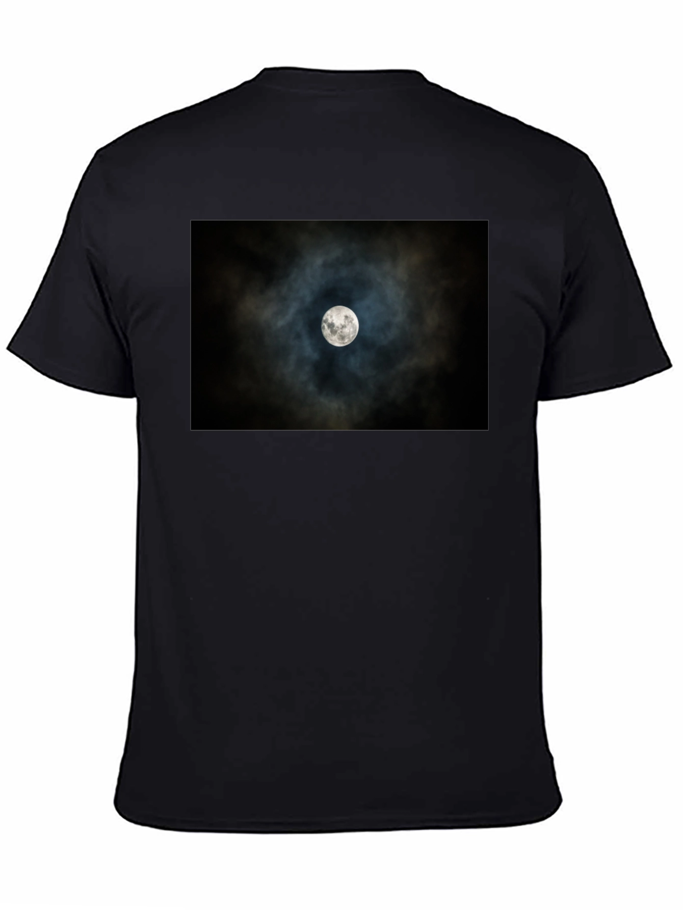 Black Lunar Eclipse Black Tee - Celestial Style view 4