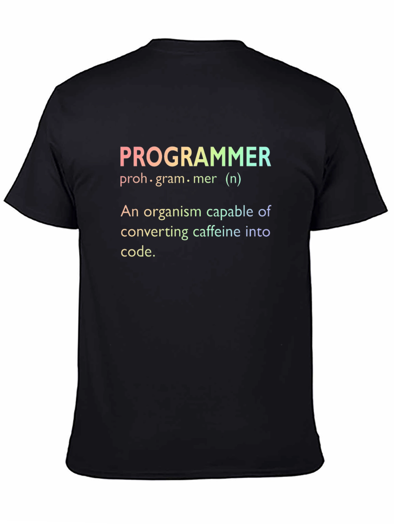 Black Programmer Definition T-Shirt view 4