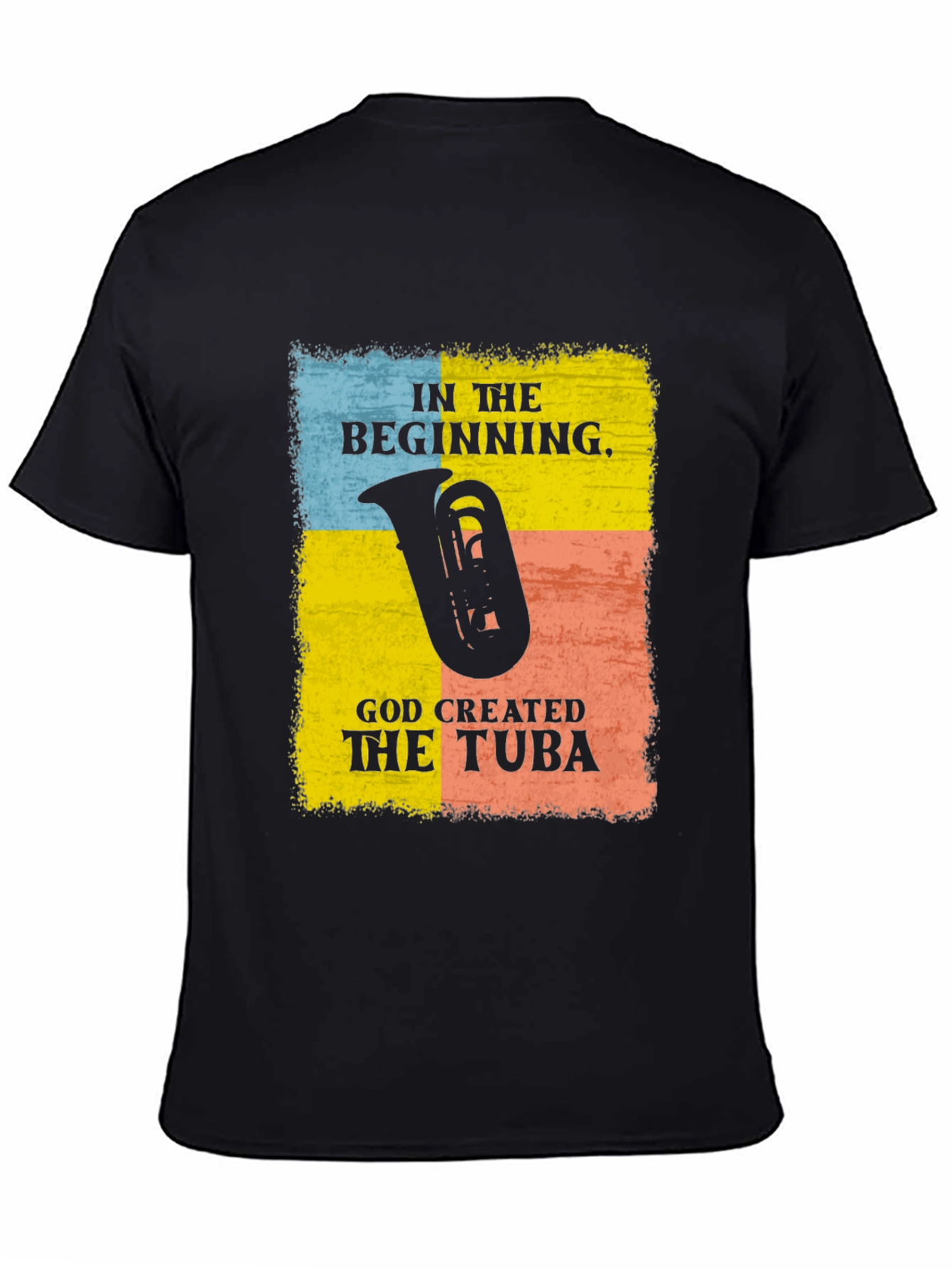 Black In The Beginning Tuba Graphic Tee view 4