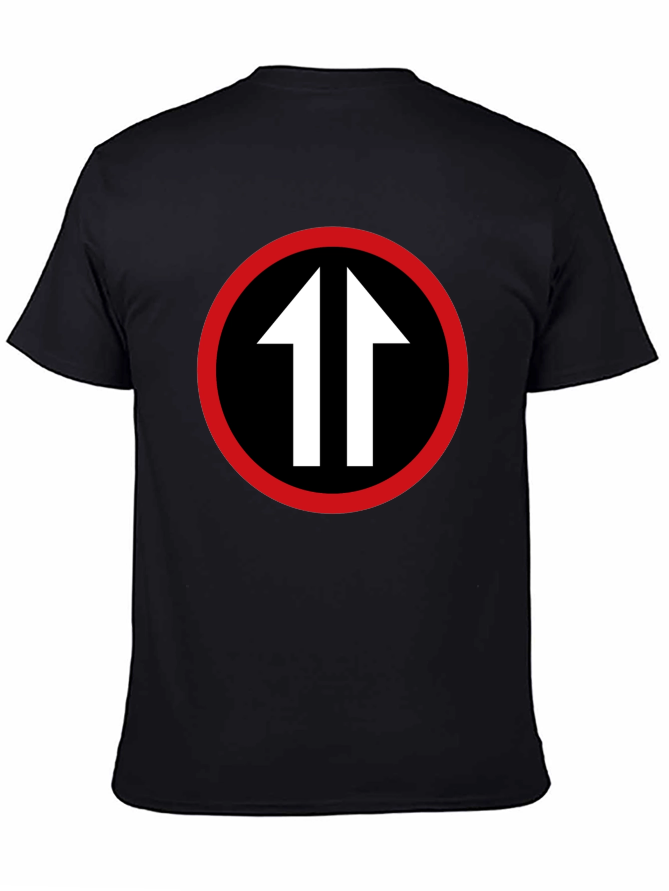 Black Upward Arrows T-Shirt - Bold Graphic Tee view 4