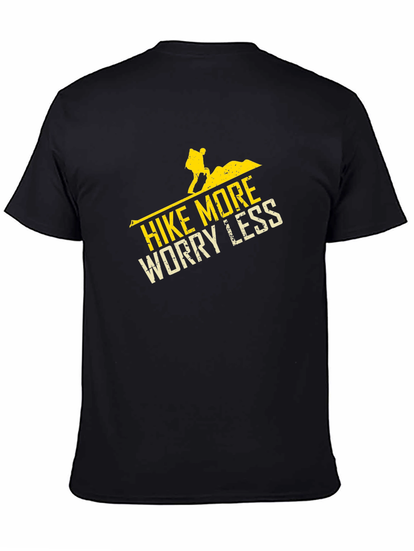 Black Hike More Worry Less Graphic T-Shirt view 4