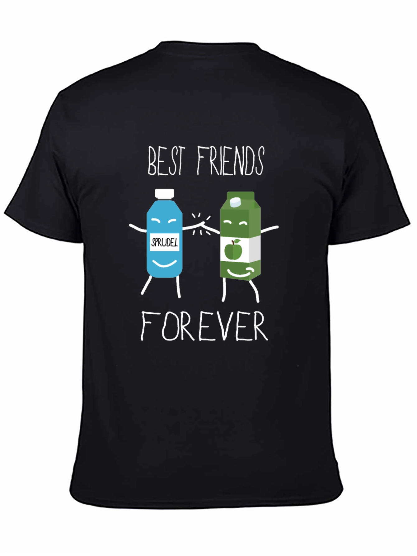 Black Best Friends Forever Graphic Tee view 4