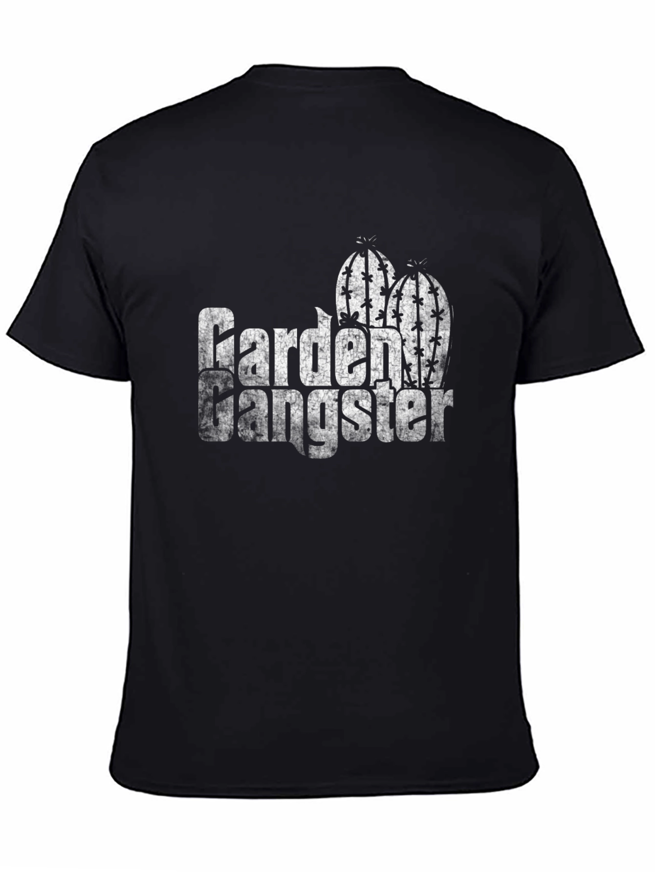 Black Garden Gangster Cactus Graphic Tee view 4