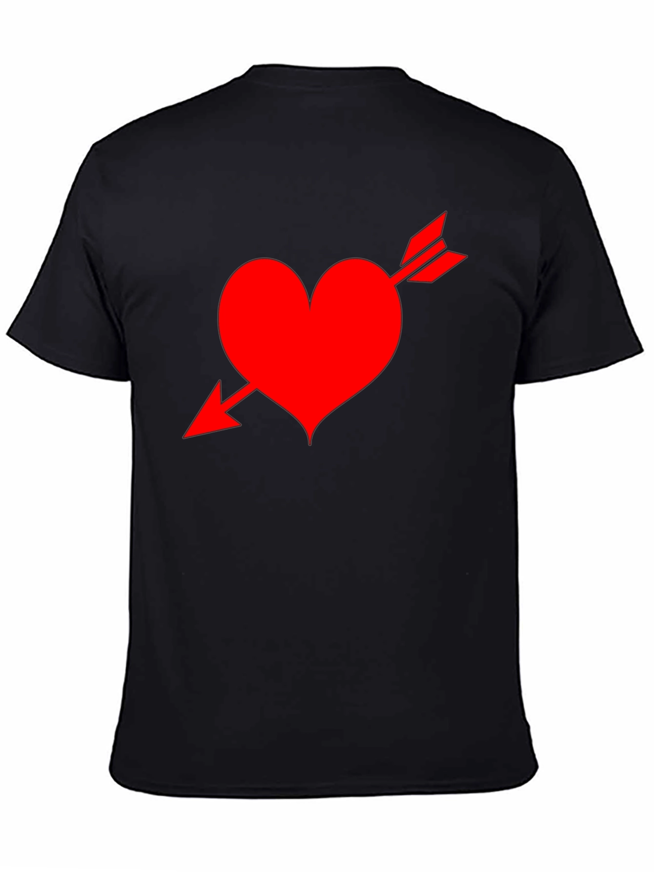 Black Heart Arrow Graphic Tee - Black view 4