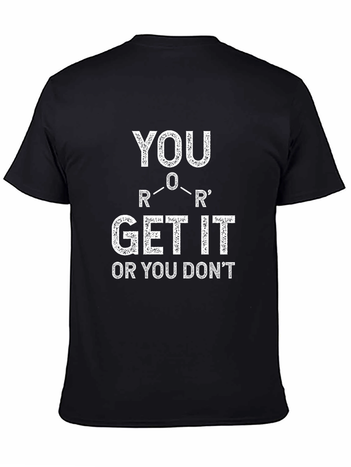 Black Chemistry Humor T-Shirt: You Ether Get It, or You Don't view 4