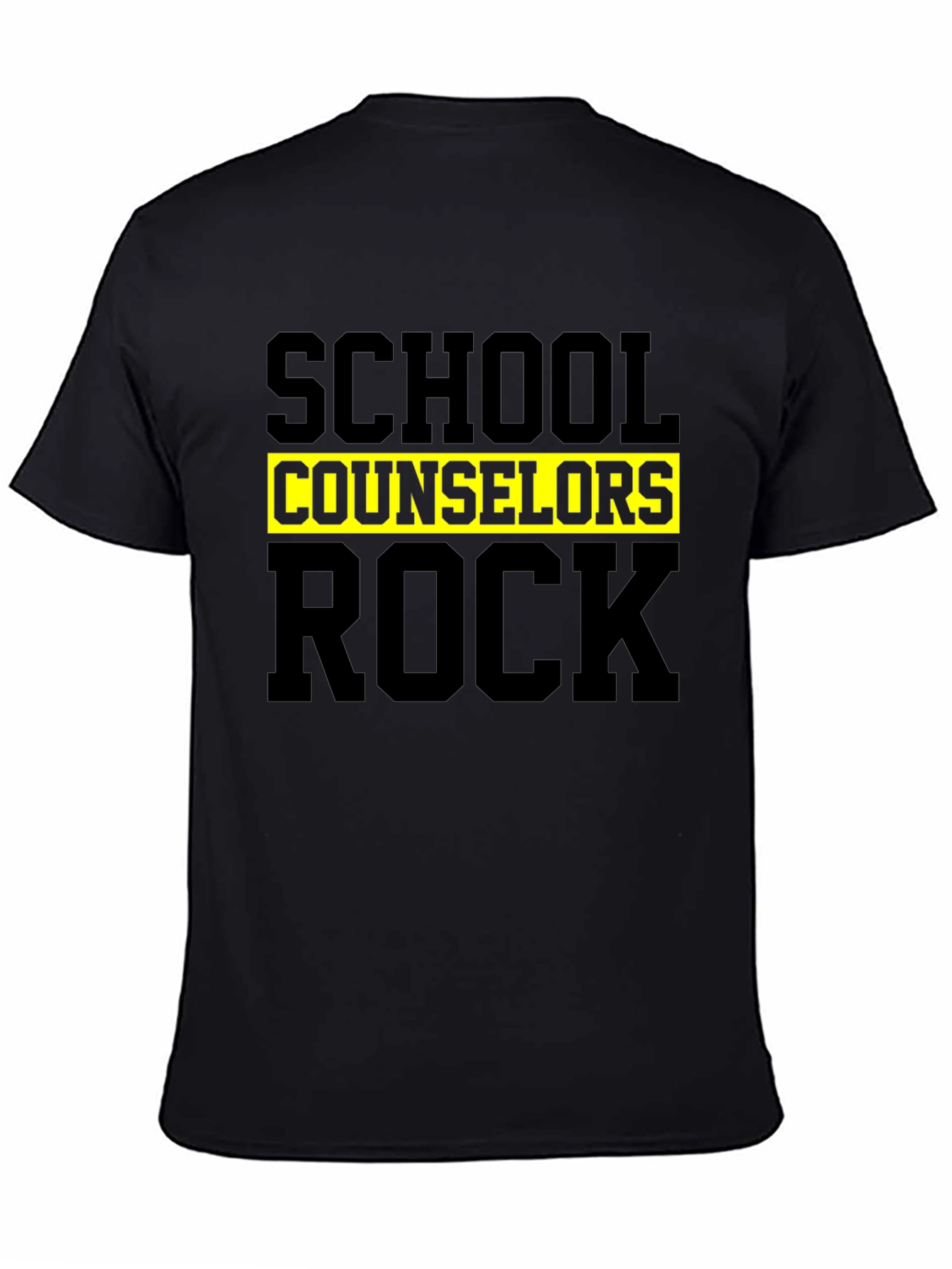 Black School Counselors Rock T-Shirt view 4