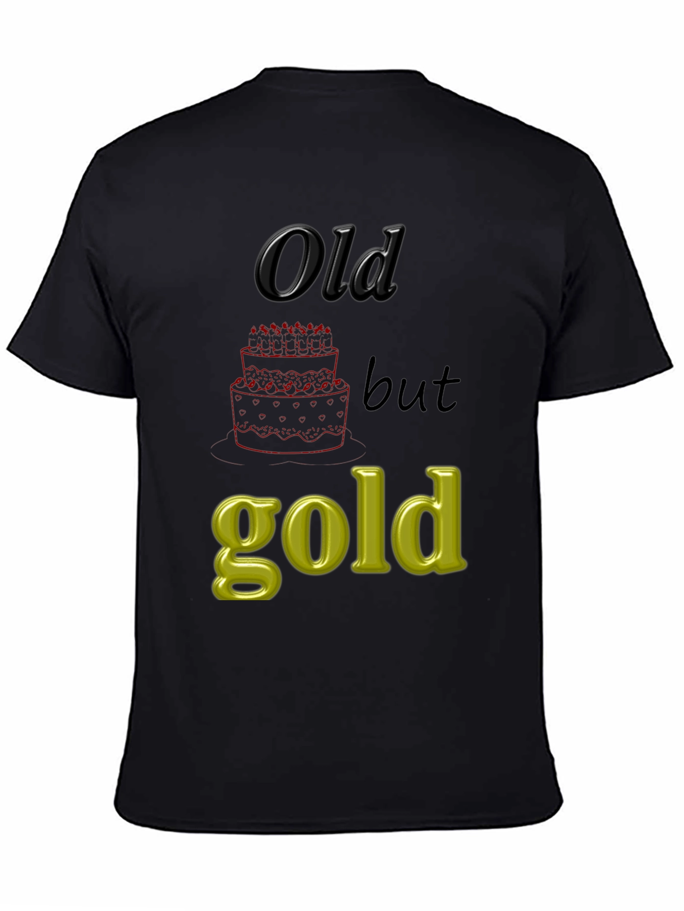 Black Old but Gold Graphic Tee view 4