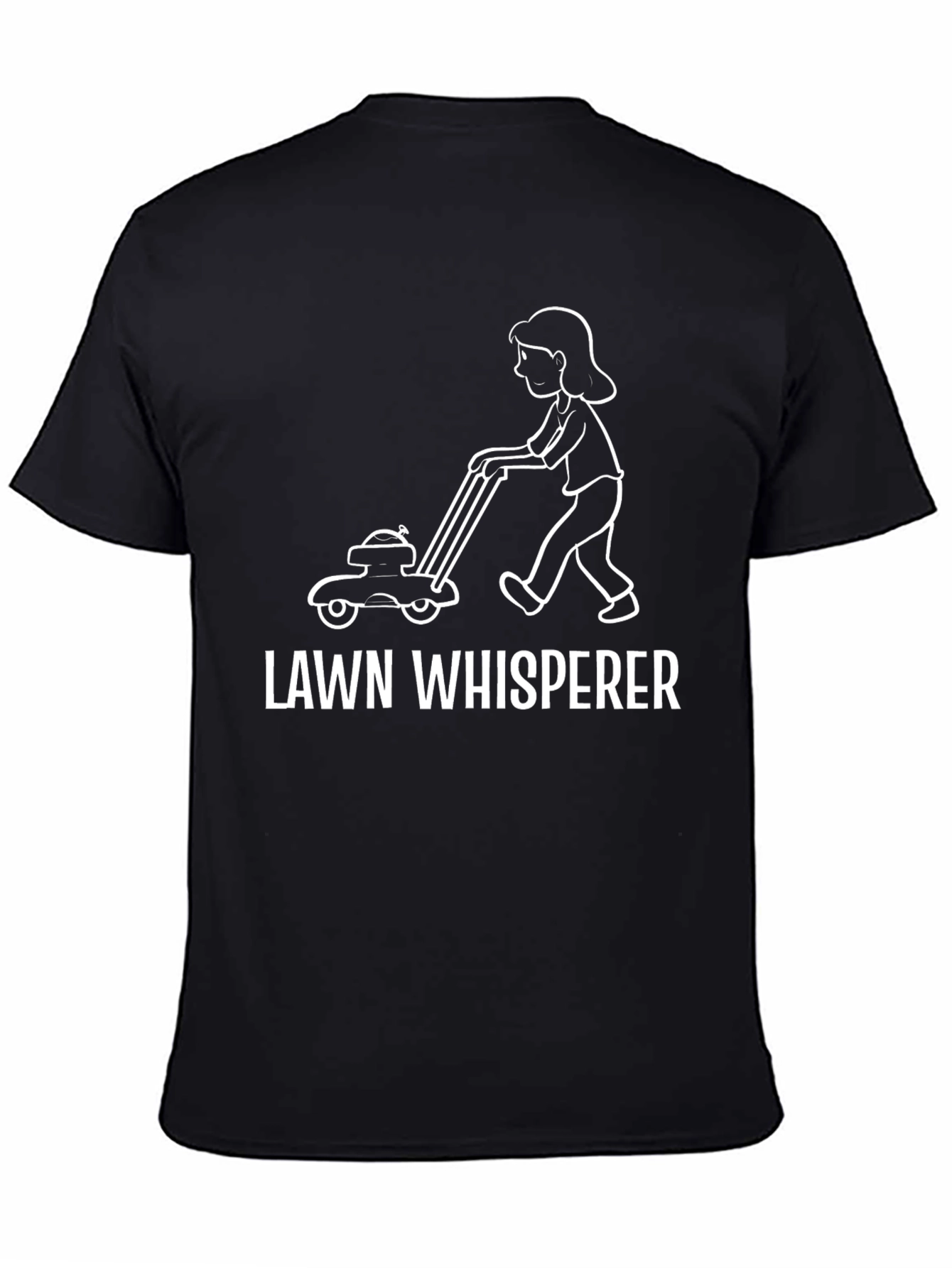 Black Lawn Whisperer Graphic Tee view 4