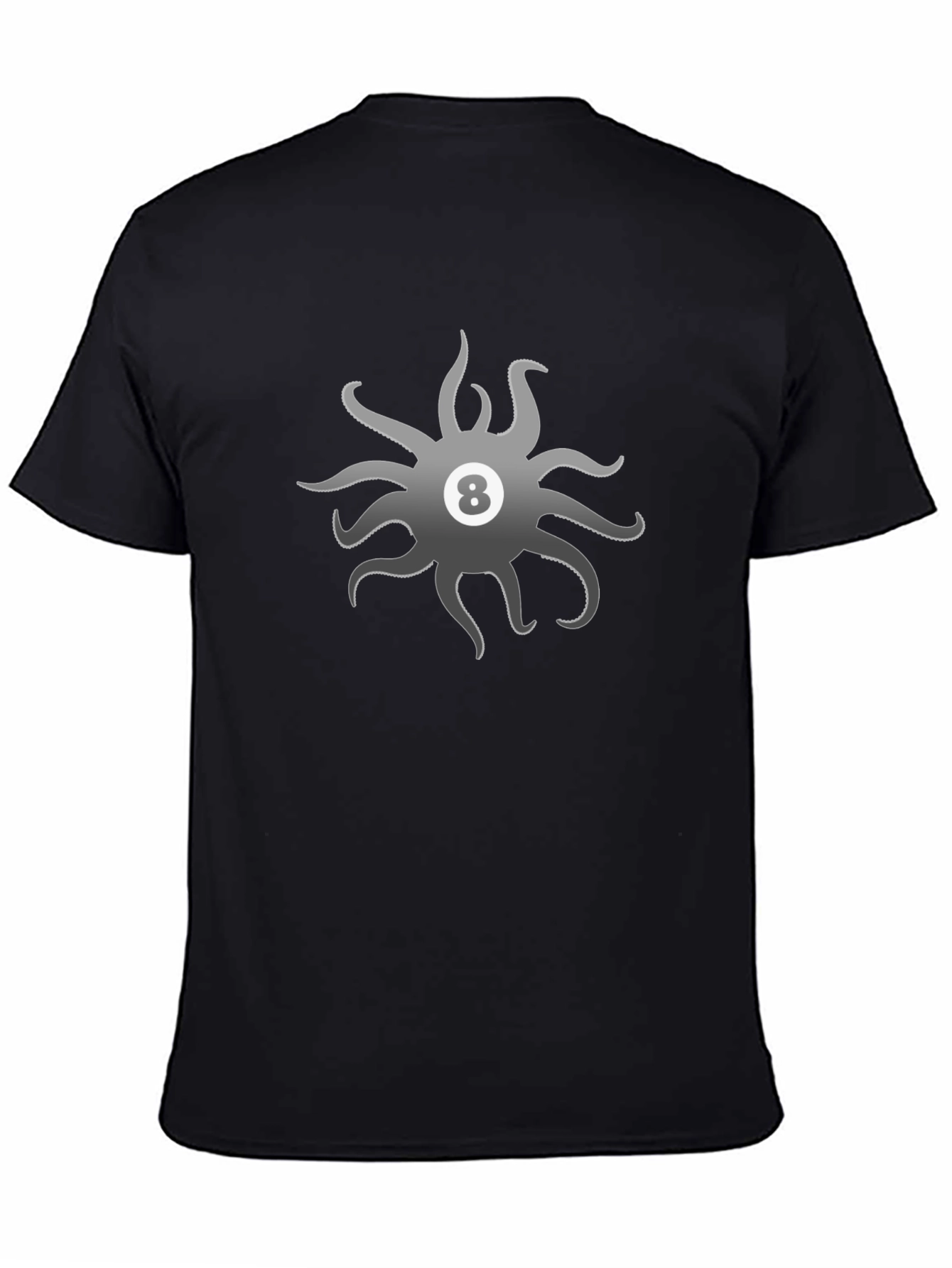 Black Eight Ball Tentacle T-Shirt view 4