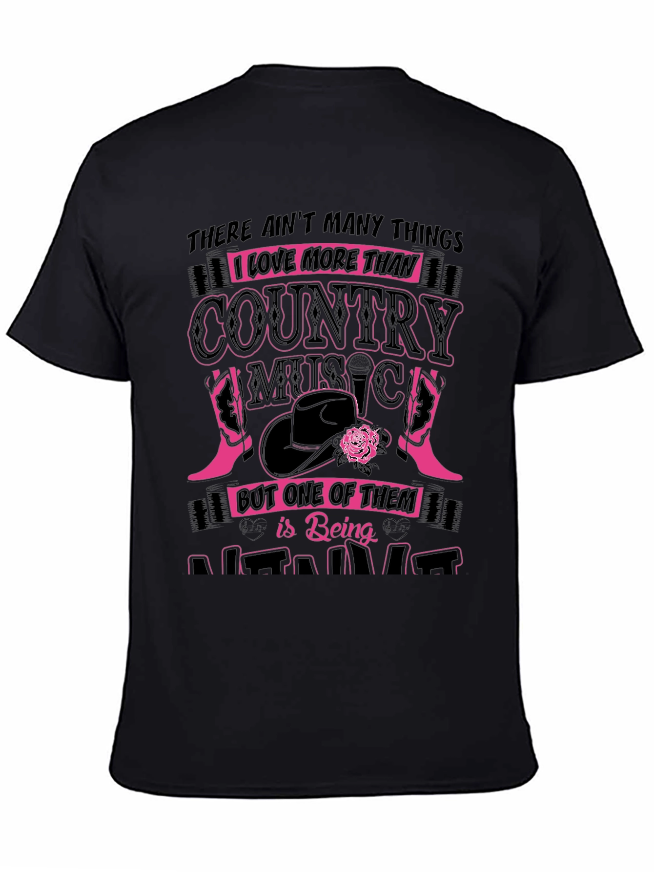 Black Country Music T-Shirt - "There Ain't Many Things" view 4