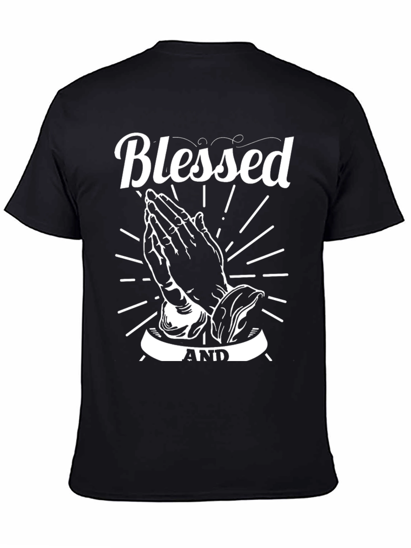 Black Blessed & Anointed Graphic Tee view 4