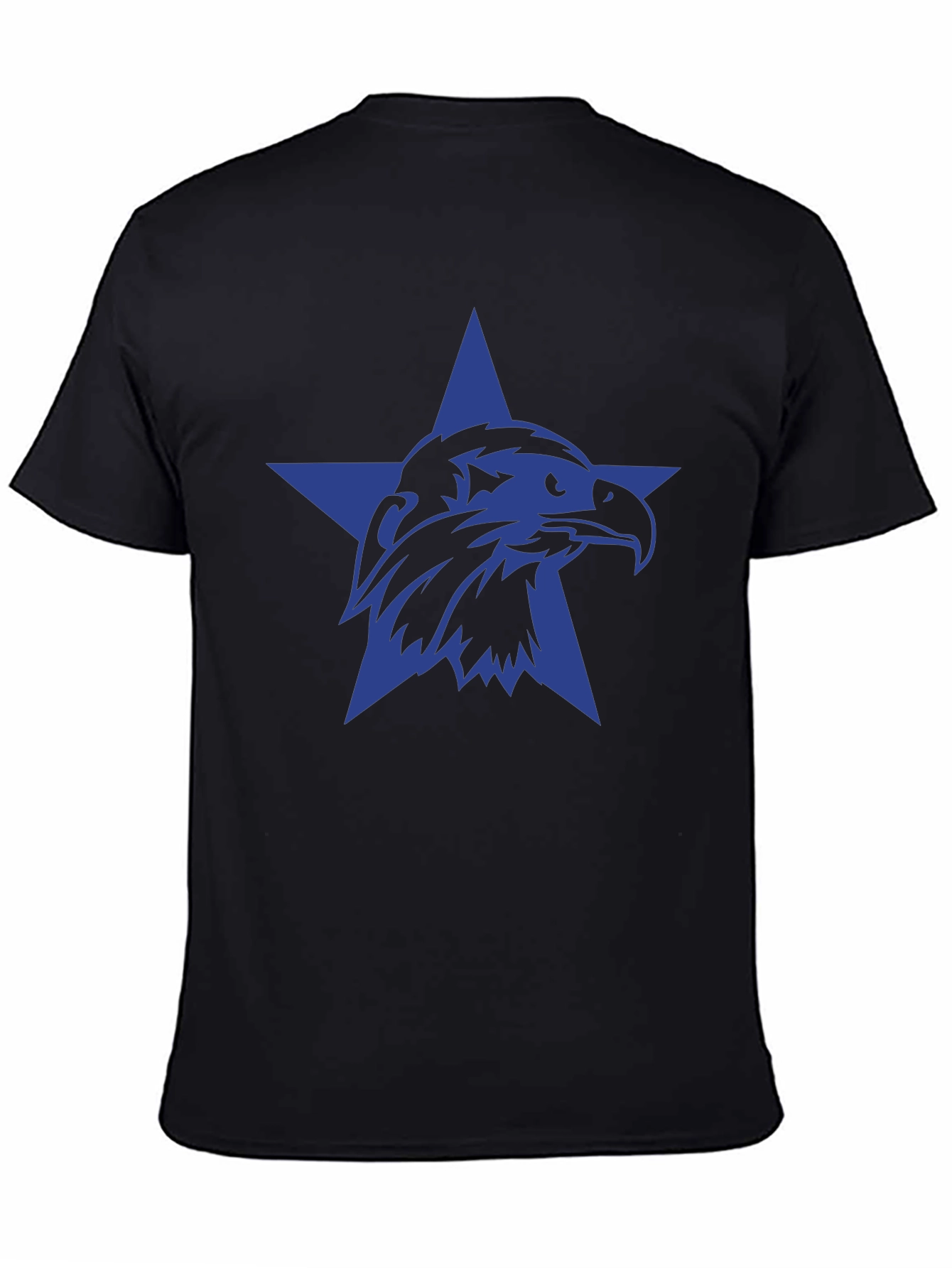Black Eagle Star Black T-Shirt view 4