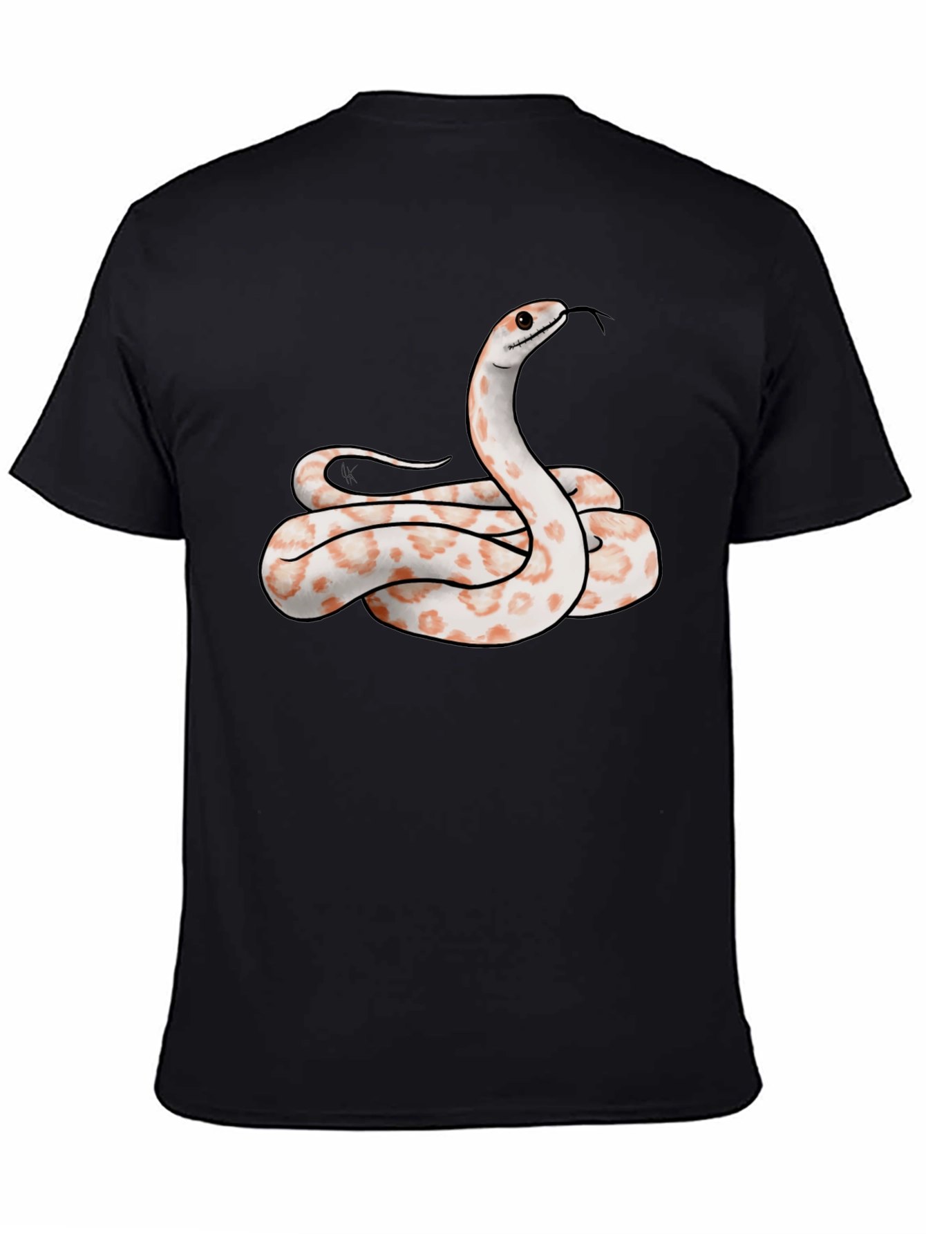 Black Snake Graphic Tee - Cool Reptile Design T-Shirt view 4