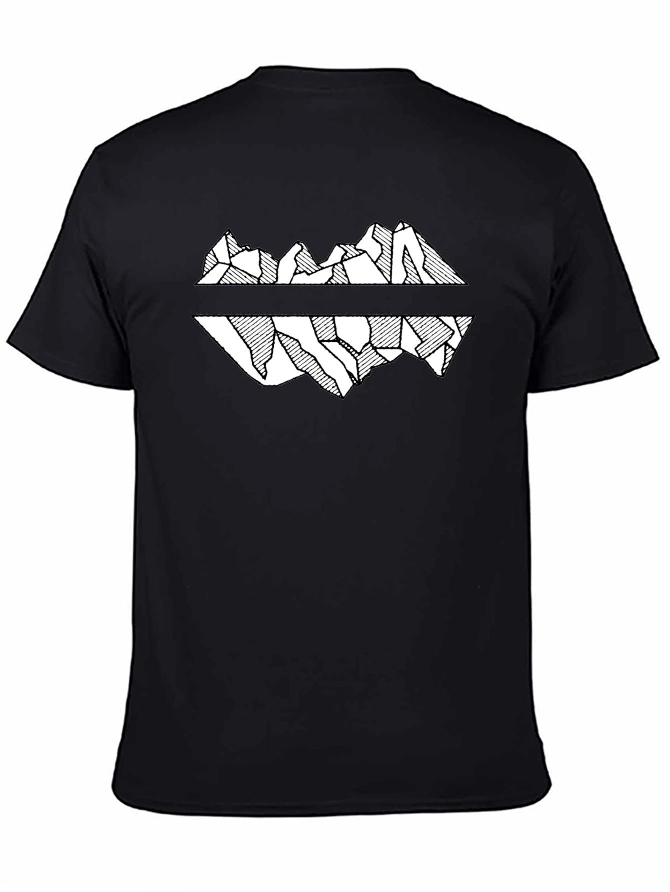 Black Mountain Reflection Graphic Tee - Black view 4