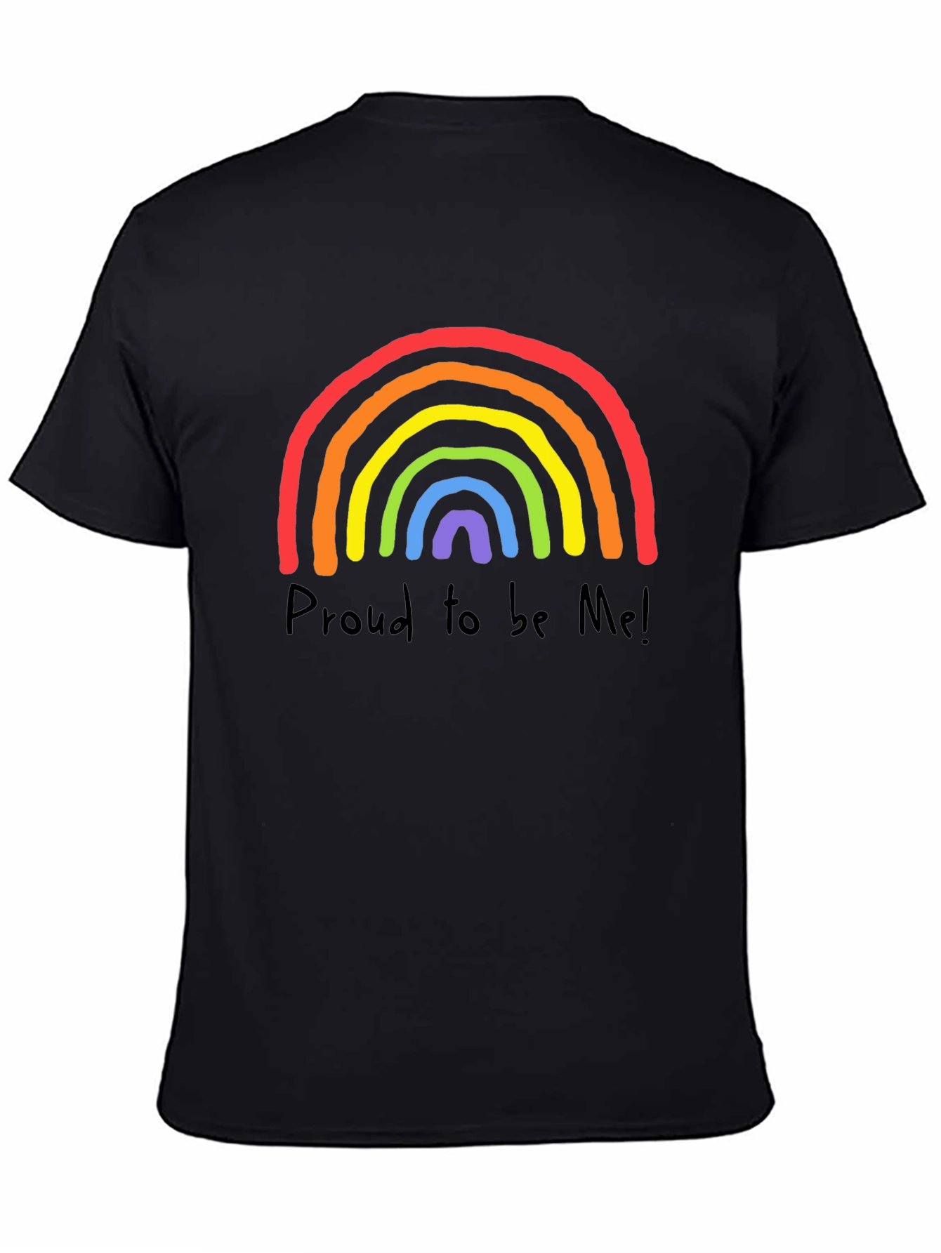 Pride Rainbow T-Shirt - Proud to be Me Graphic Tee - 4