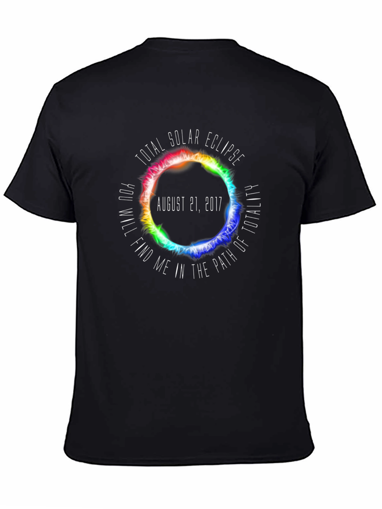 Black Total Solar Eclipse August 2017 T-Shirt view 4