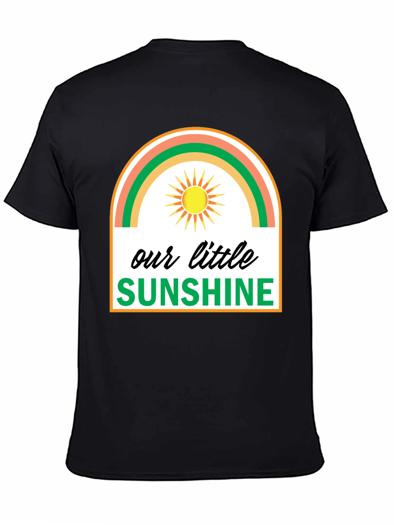 Black Our Little Sunshine Graphic Tee - Unisex view 4