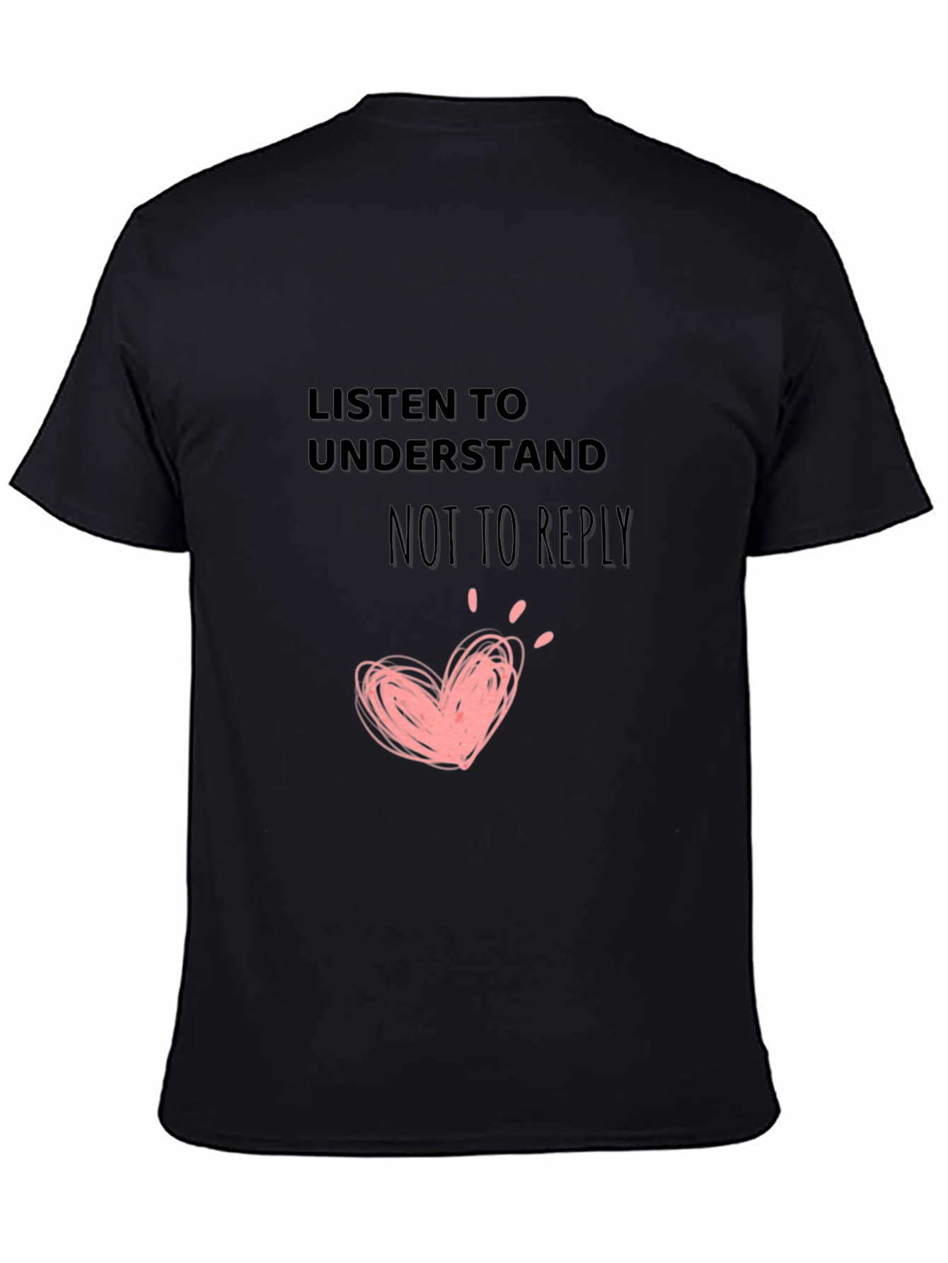 Black Listen To Understand Graphic T-Shirt view 4