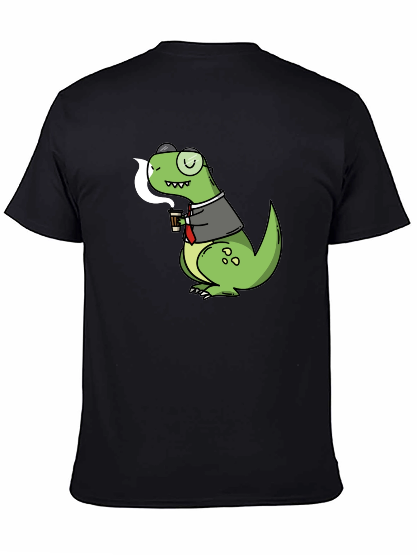 Black Dino Coffee T-Shirt - Stylish & Unique view 4