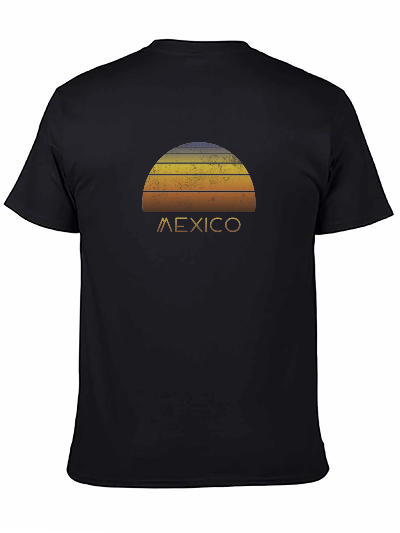 Black Retro Mexico Sunset Graphic Tee view 4