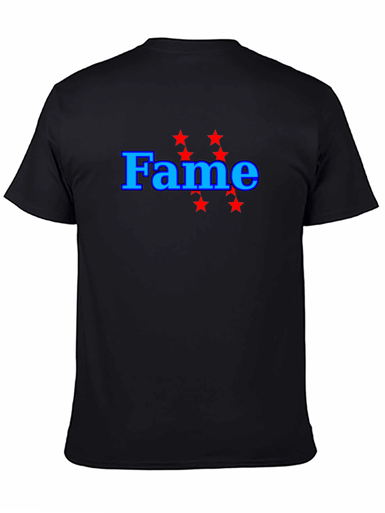 Black Fame T-Shirt - Bold Graphic Tee - Classic Fit view 4