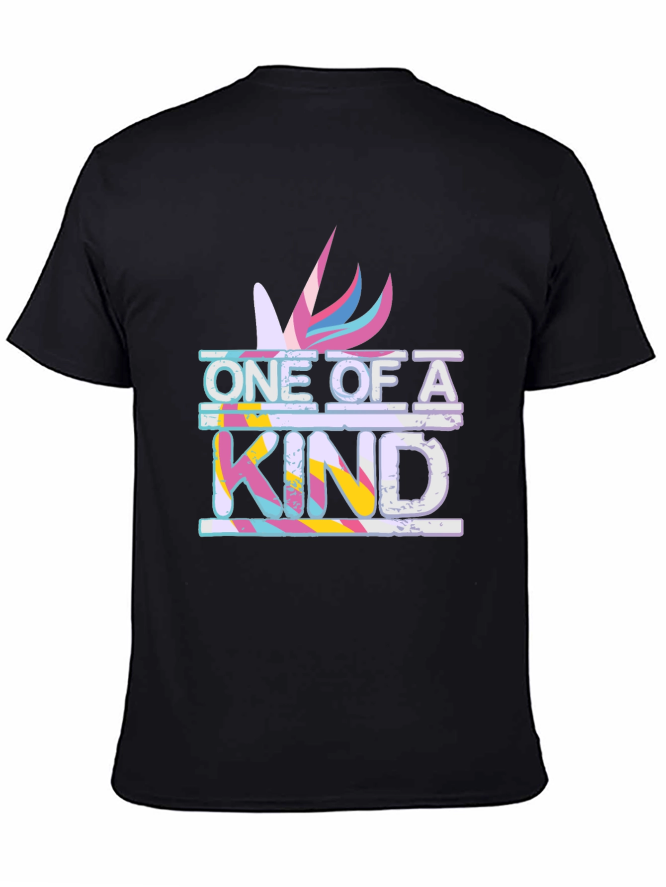 Black One of a Kind Graphic Tee - Unique Design view 4