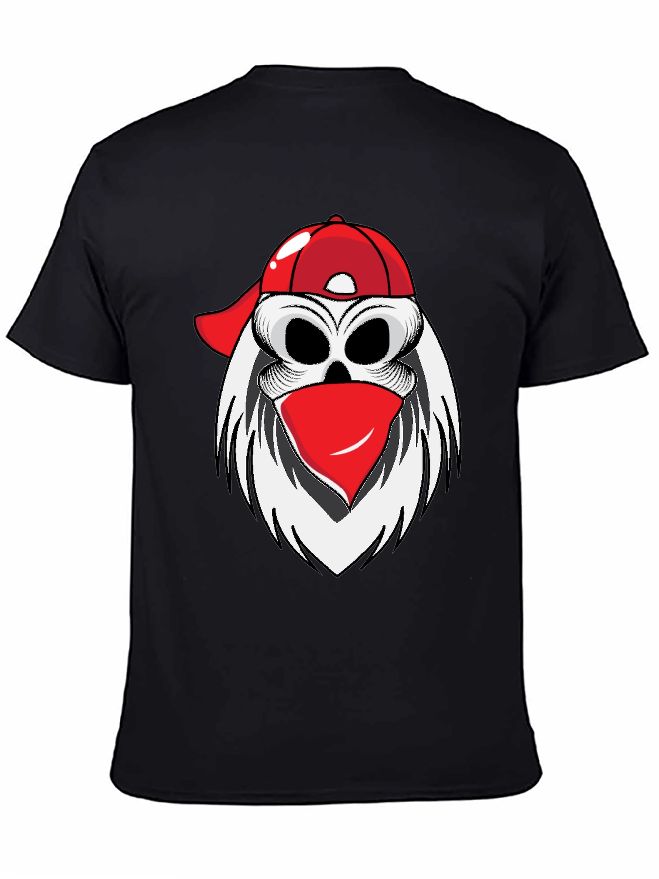 Black Skull Bandit Graphic Tee view 4