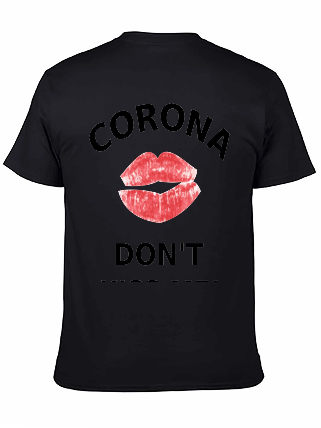 Black Corona Don't Kiss Me Black T-Shirt view 4