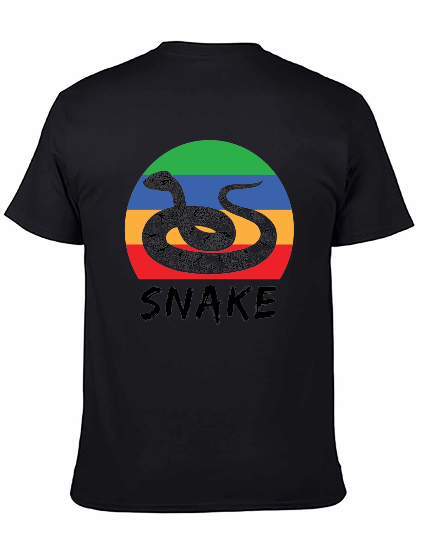 Black Snake Graphic Tee - Retro Style view 4