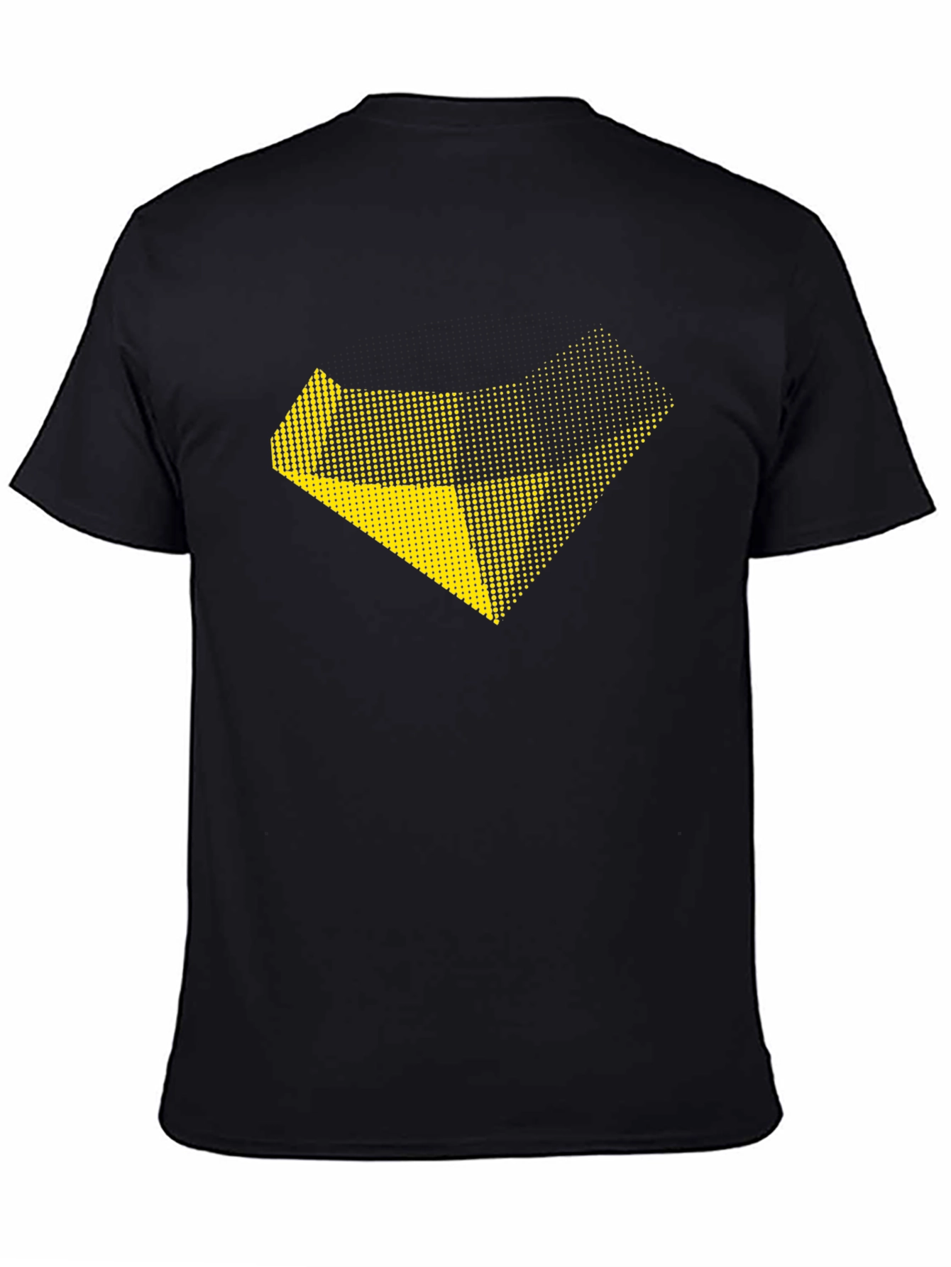 Black Modern Graphic Print Black T-Shirt view 4