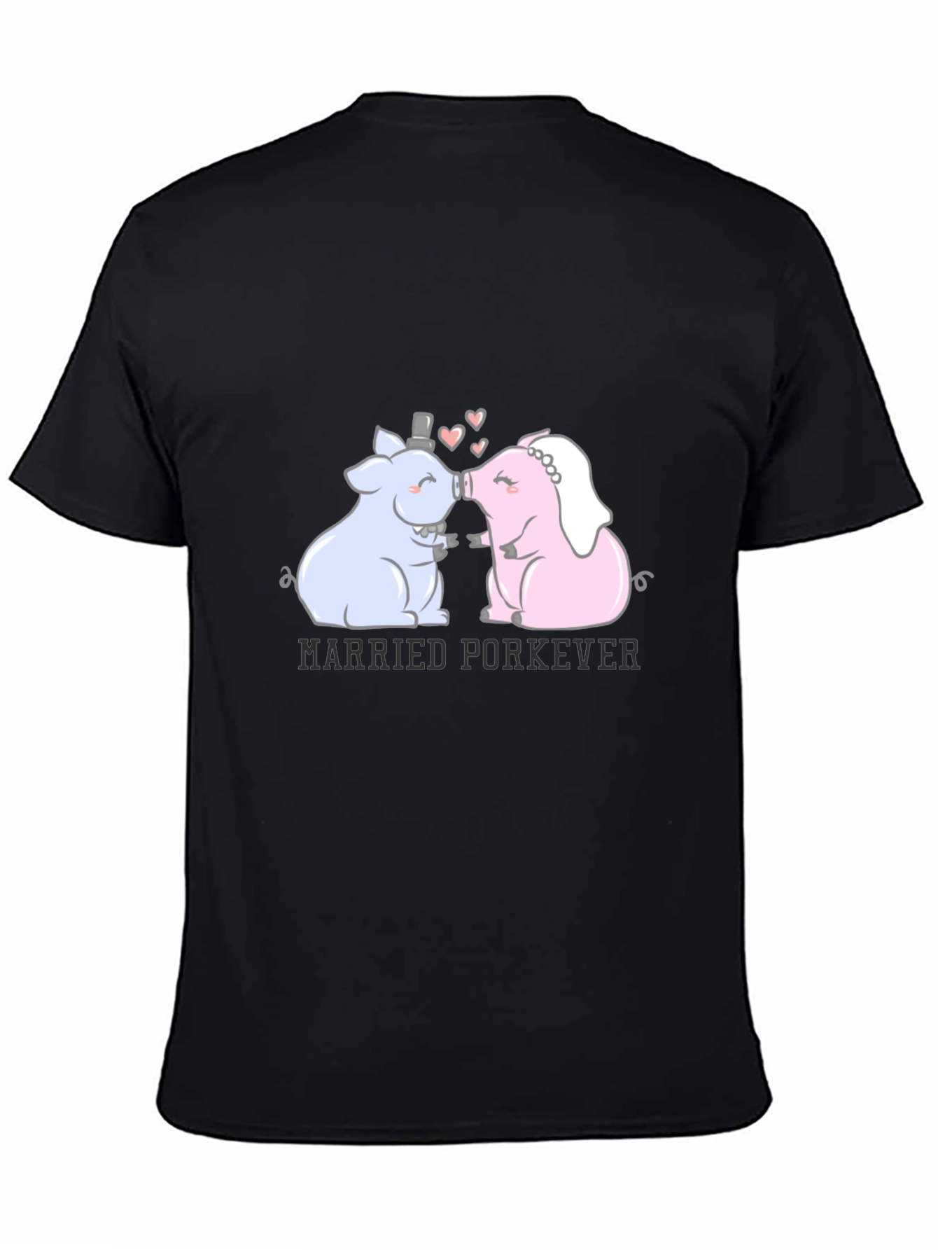 Black Married Porkever T-Shirt view 4