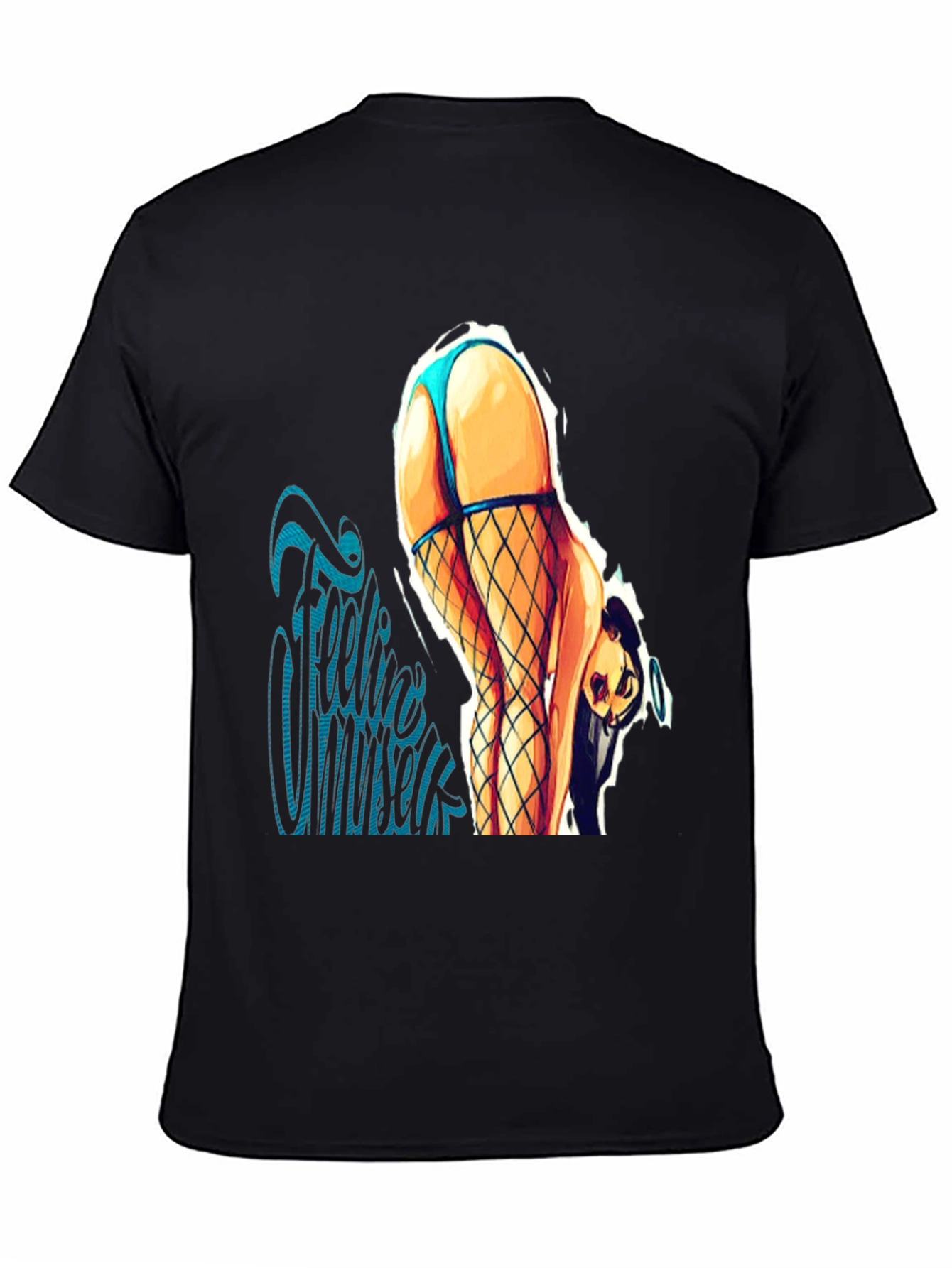 Black Feelin' Myself Graphic Tee - Black view 4