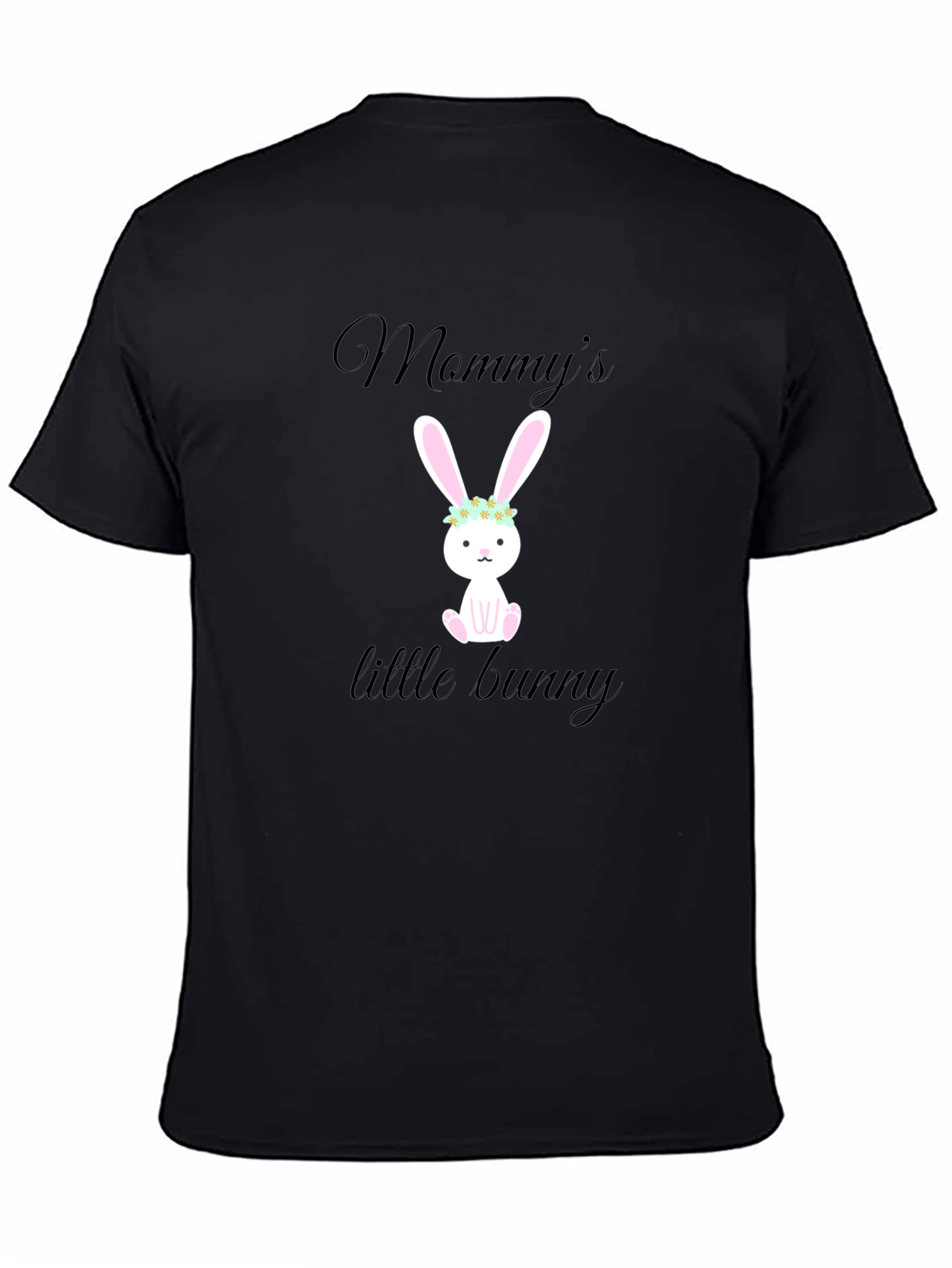Black Mommy's Little Bunny T-Shirt view 4