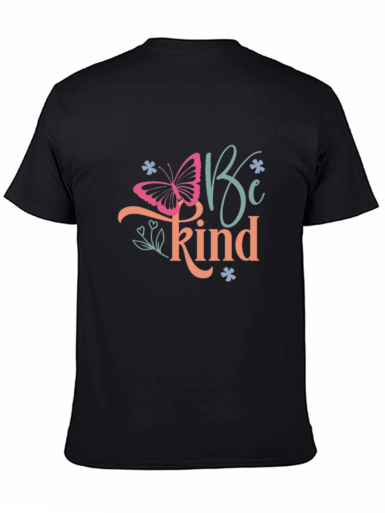 Black Be Kind Butterfly Graphic T-Shirt - Black view 4