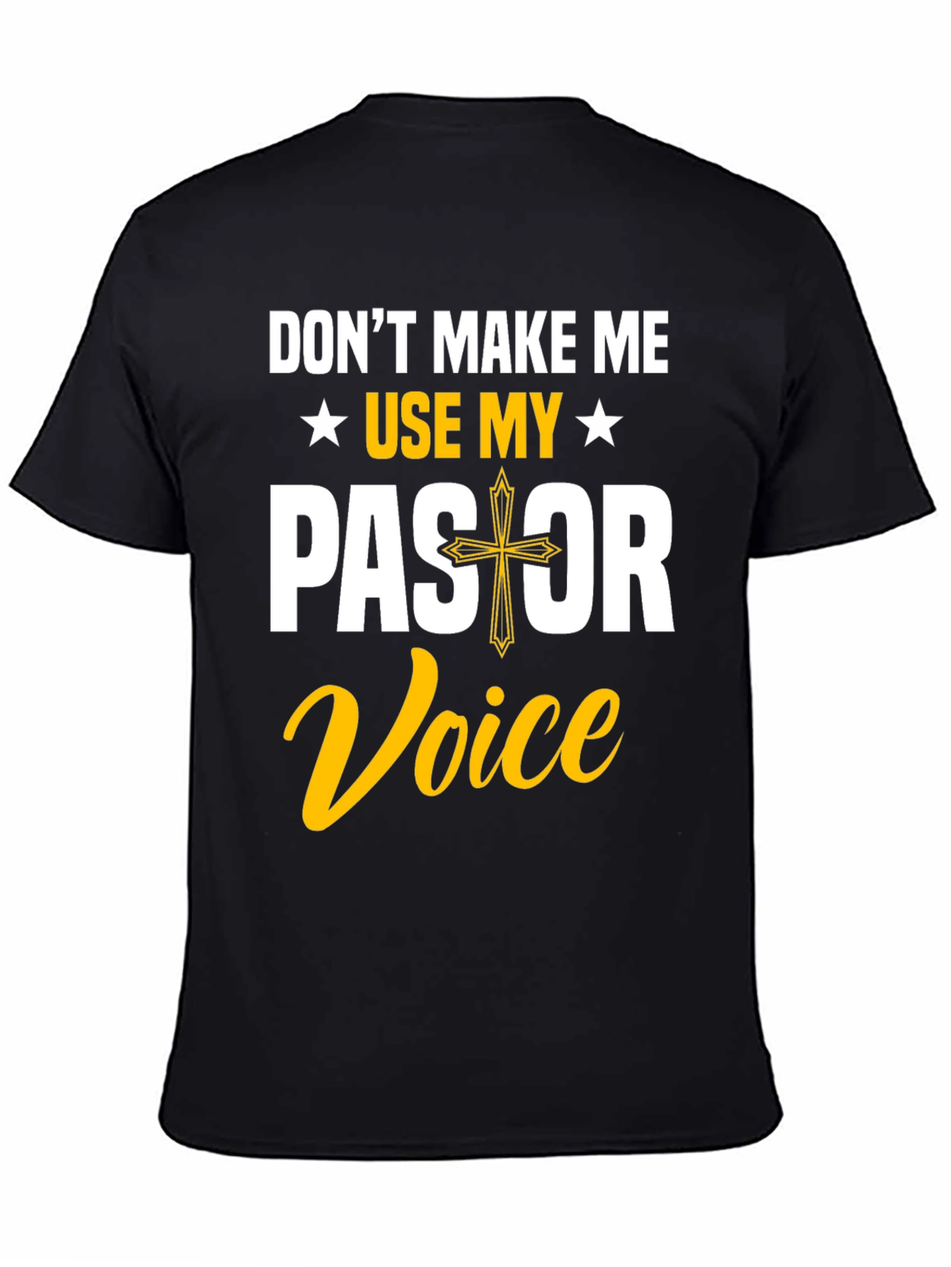 Black Pastor Voice Graphic T-Shirt view 4