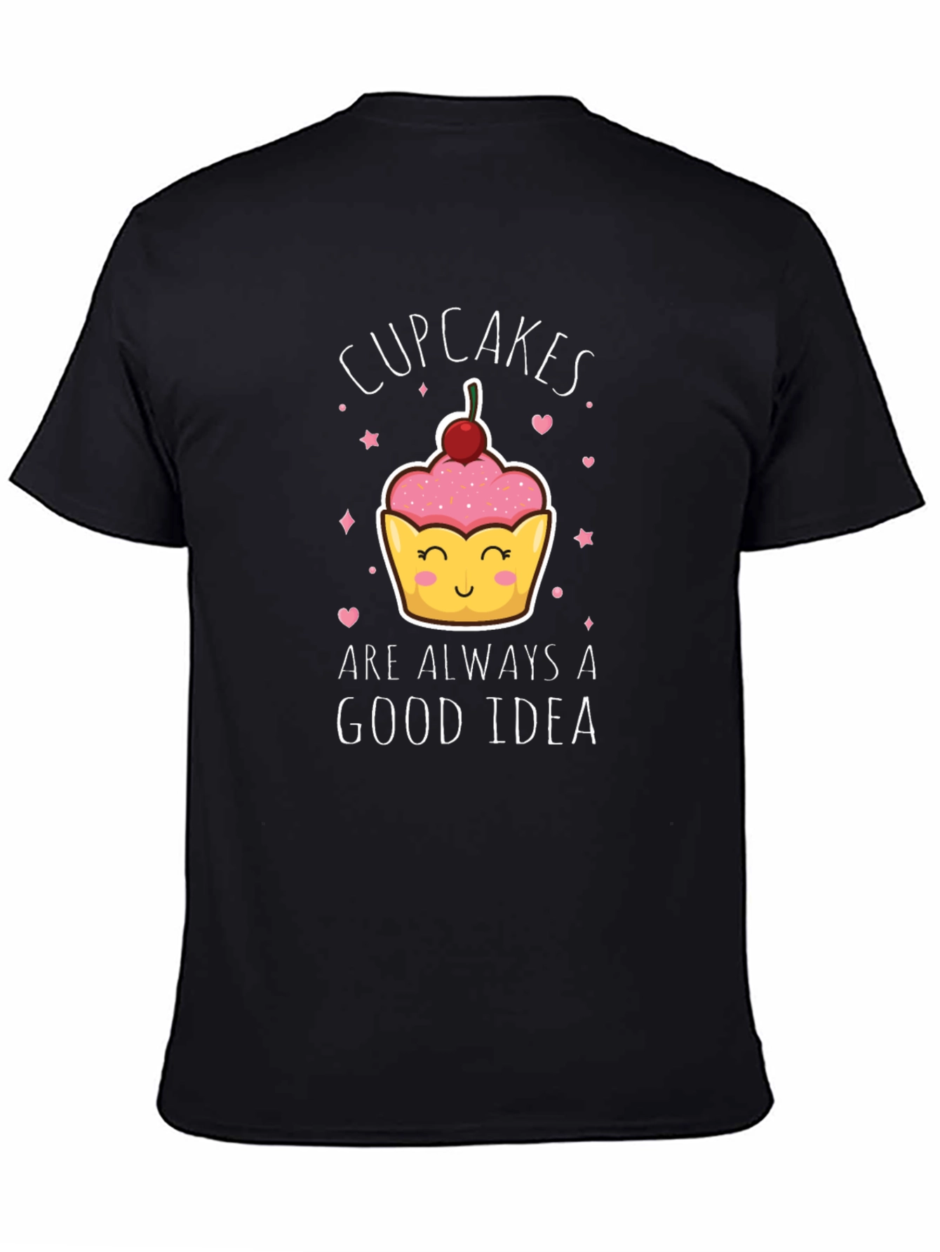 Black Cupcakes Good Idea Graphic T-Shirt view 4
