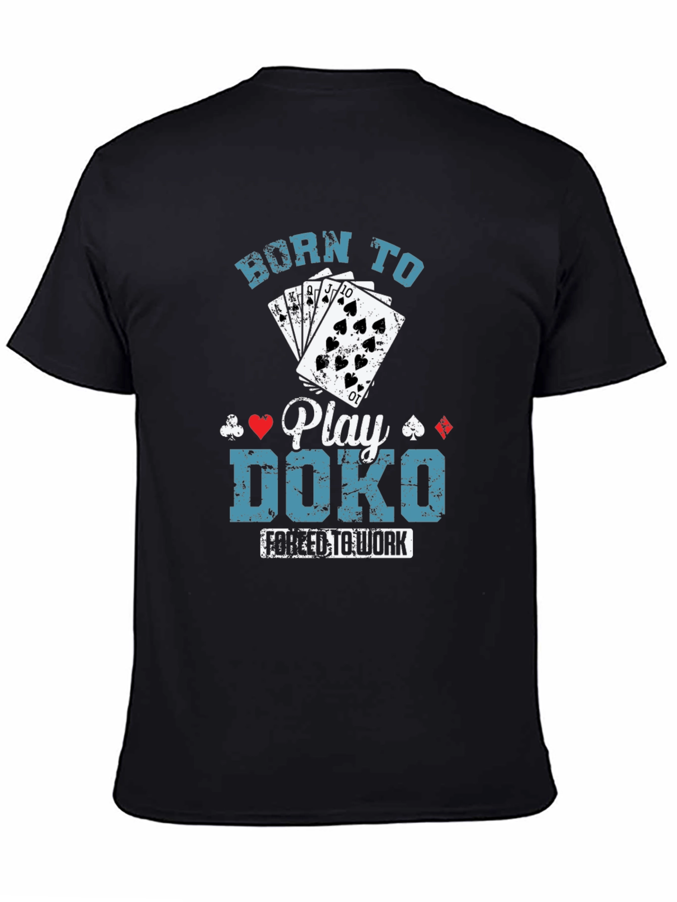 Black Born to Play Doko T-Shirt view 4