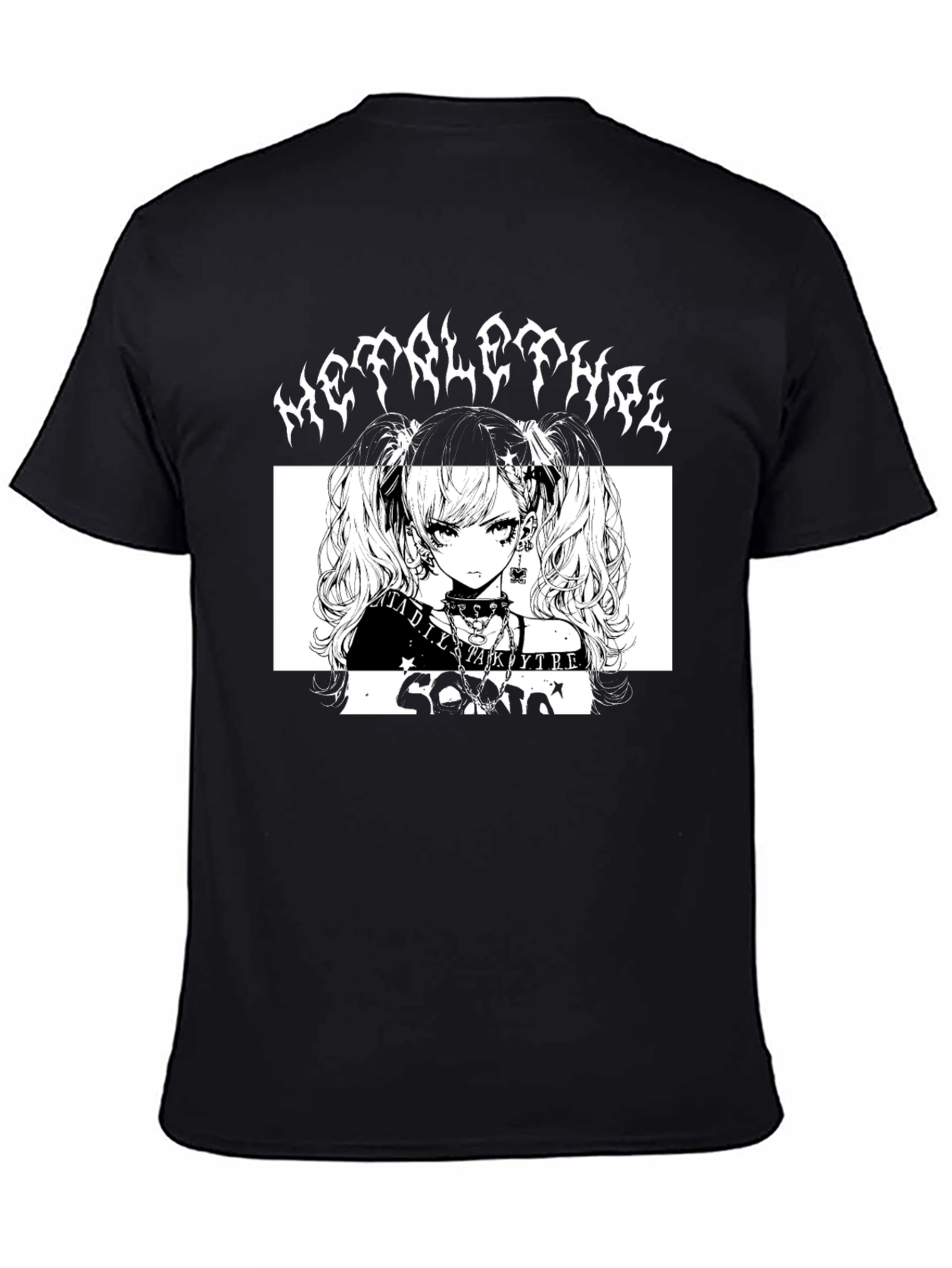 Black Metal Lethal Idol Core Black T-Shirt view 4