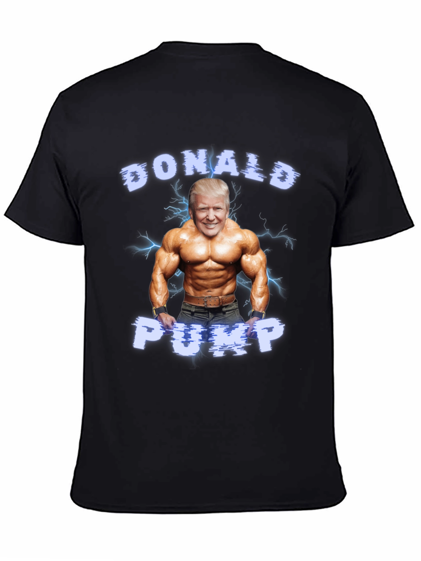 Black Donald Pump Black T-Shirt view 4