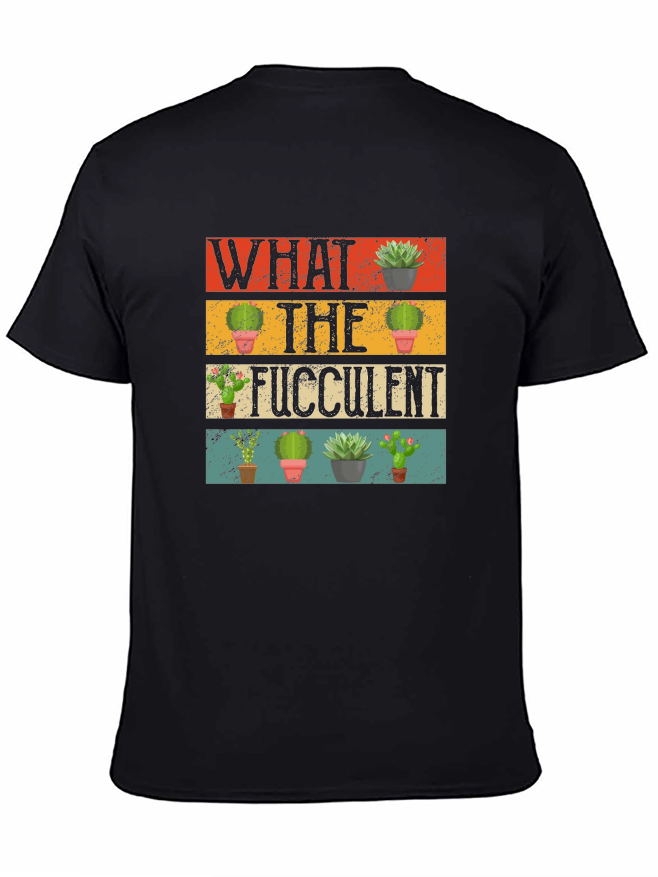 Black What the Fucculent Graphic Tee view 4