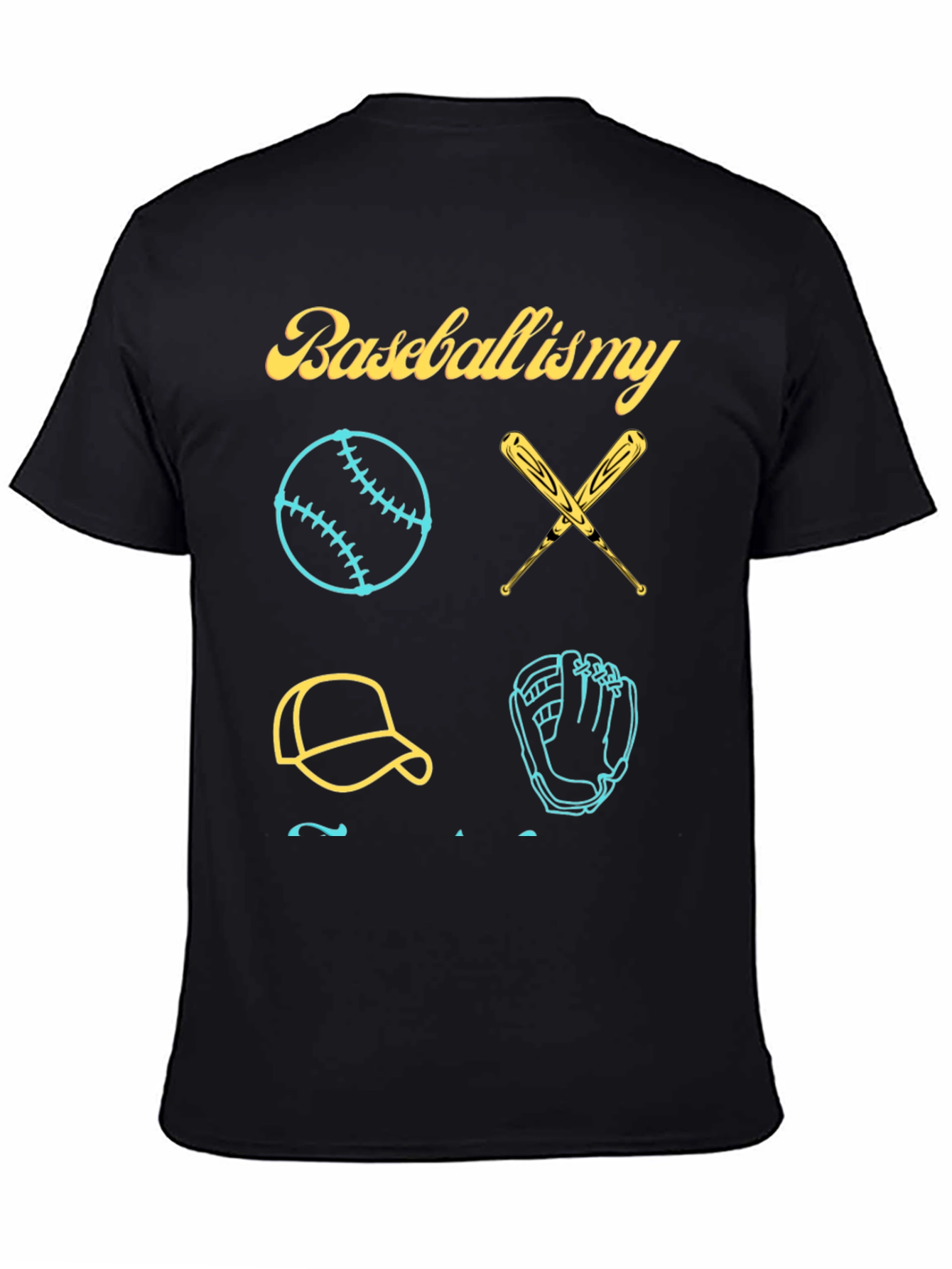 Black Baseball Is My T-Shirt view 4
