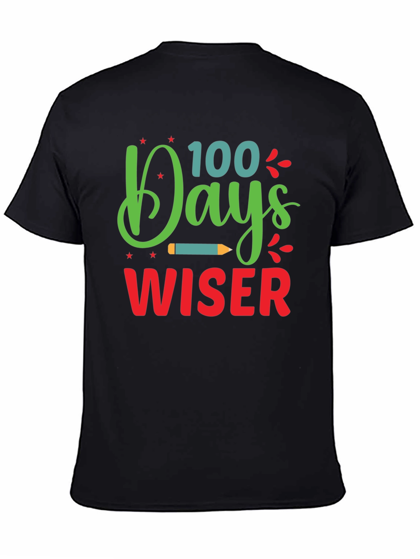 100 Days Wiser T-Shirt - Back to School Apparel - 4